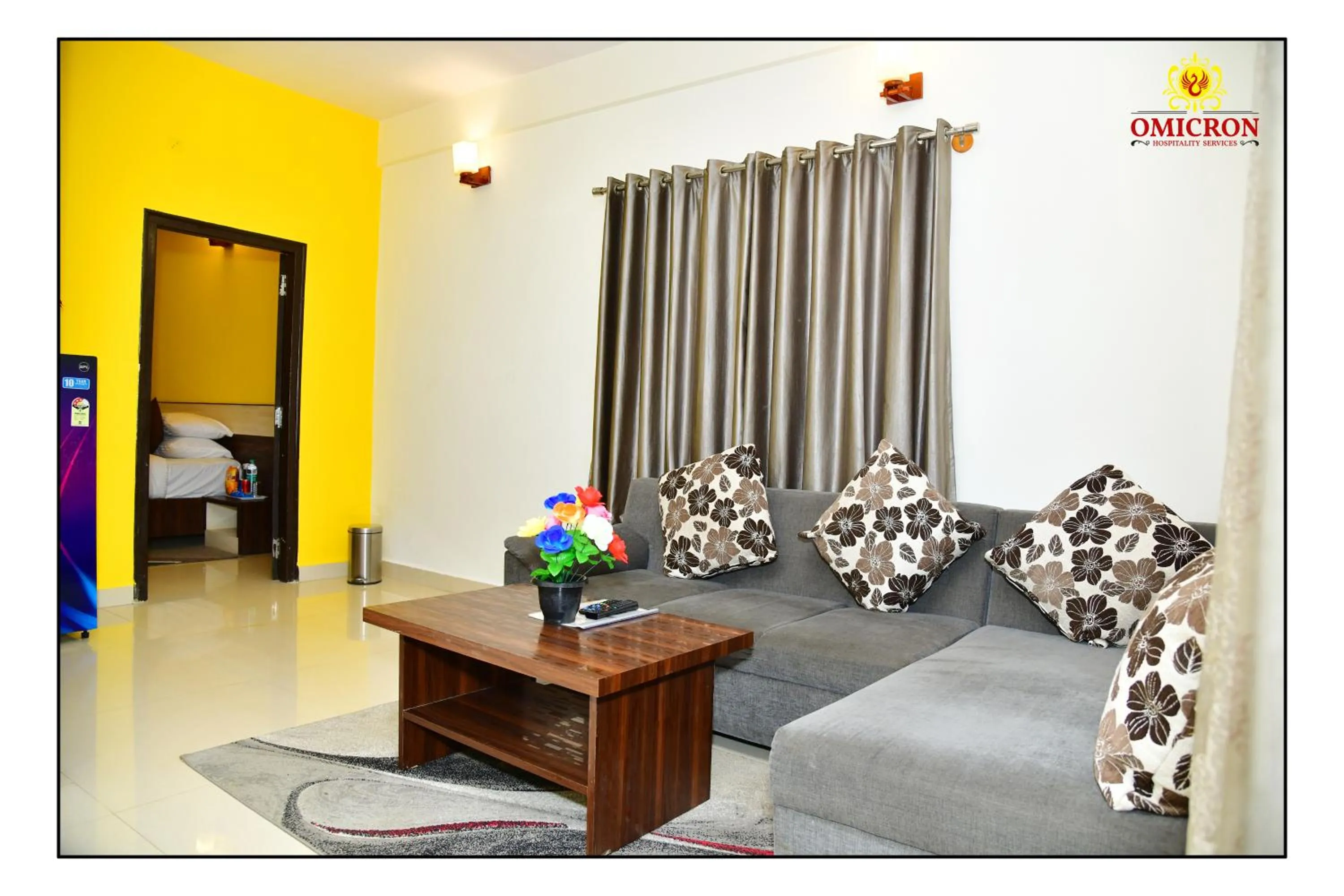 TV and multimedia in Hotel Omicron 1 BHK Studio room