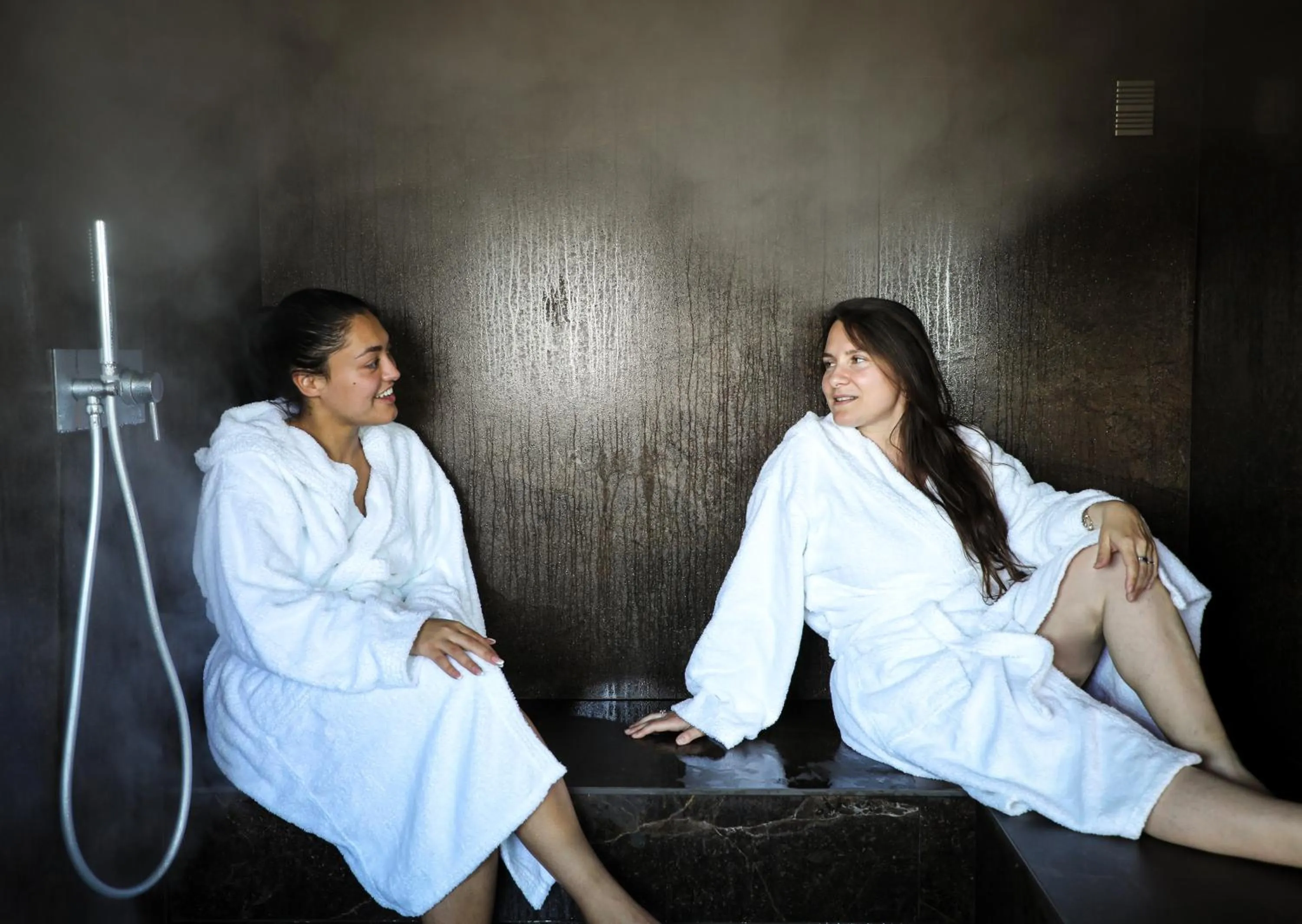 Steam room in Hotel Tiber Rooftop & Wellness