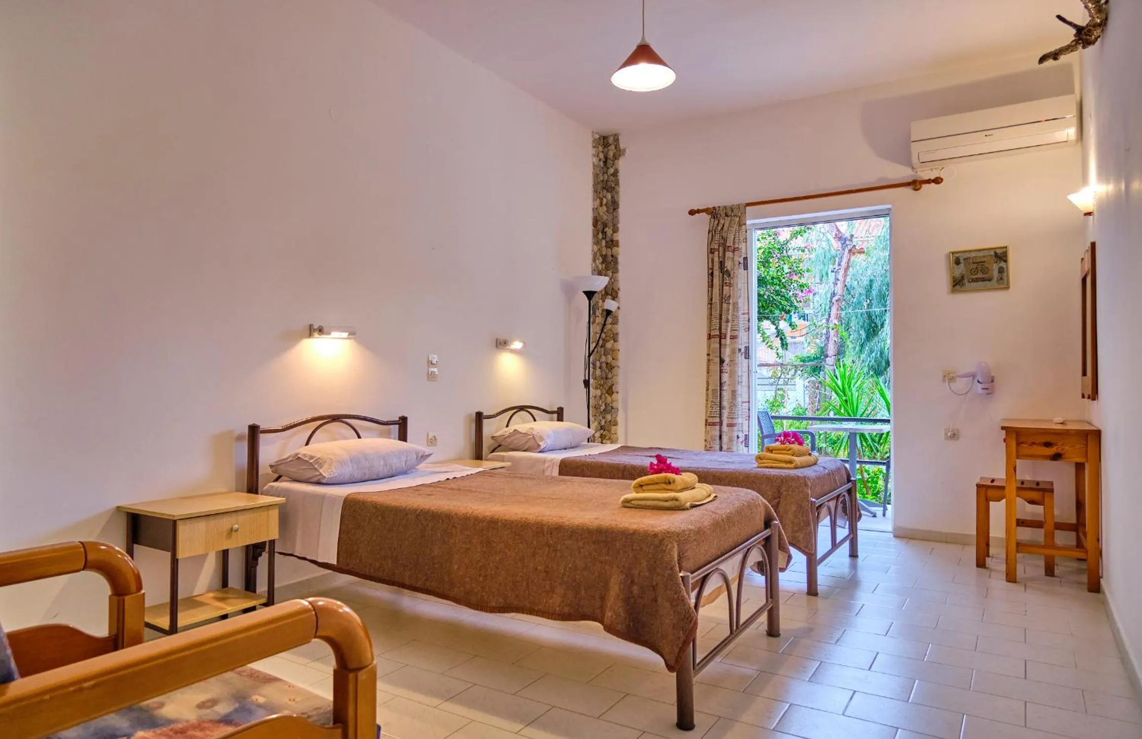 Bed in Maro Apartments Arillas Corfu