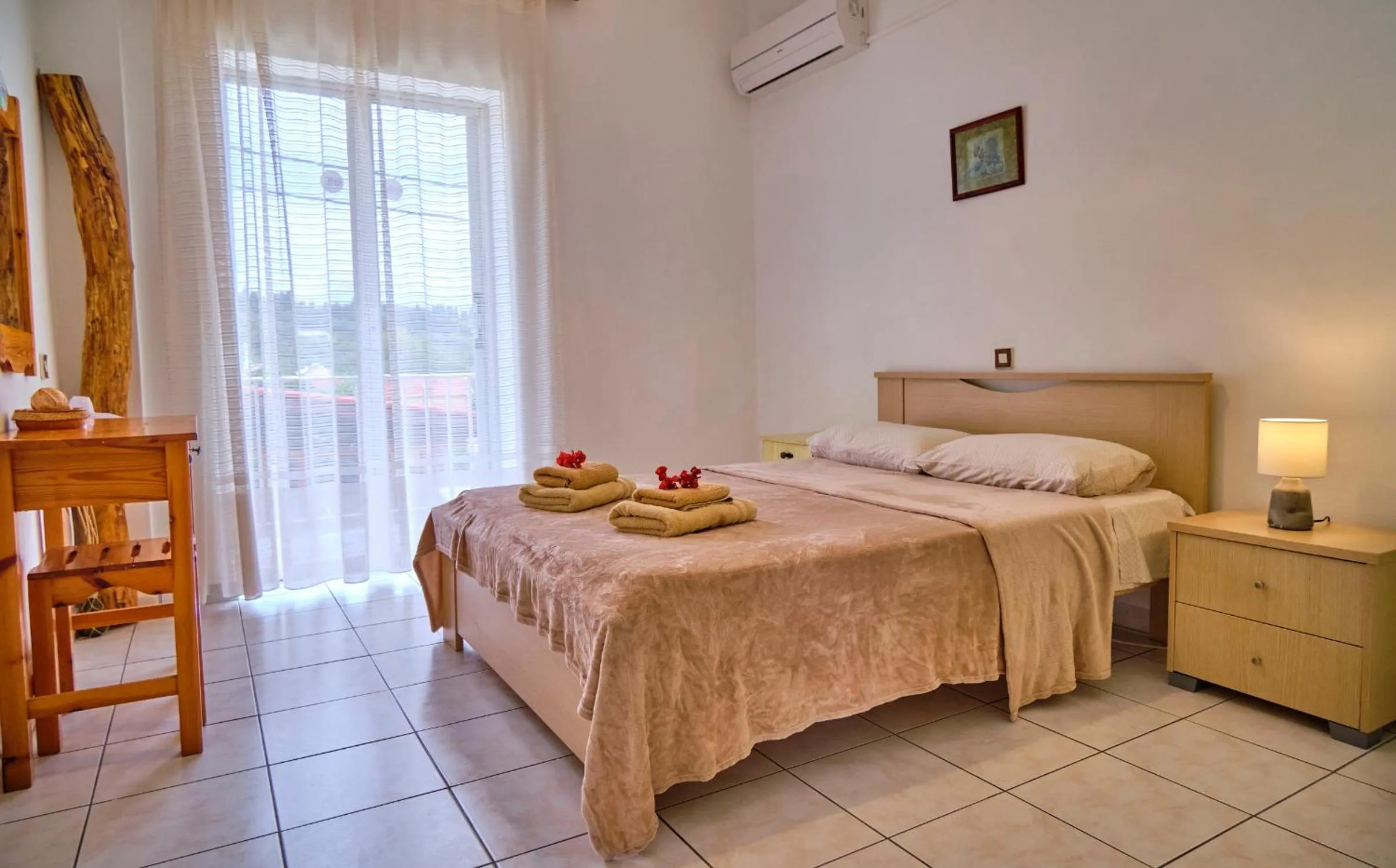 Bed in Maro Apartments Arillas Corfu