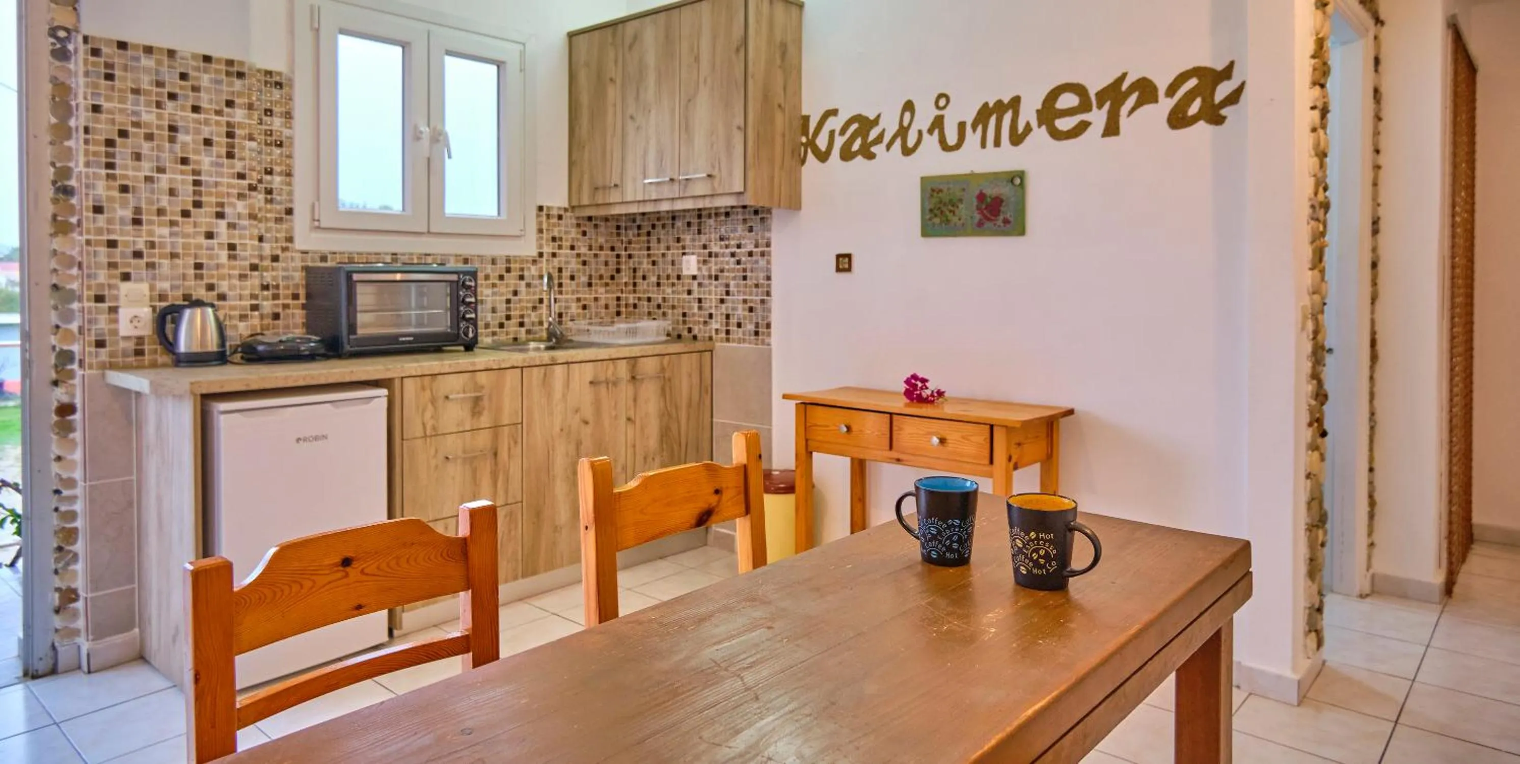 Kitchen or kitchenette in Maro Apartments Arillas Corfu