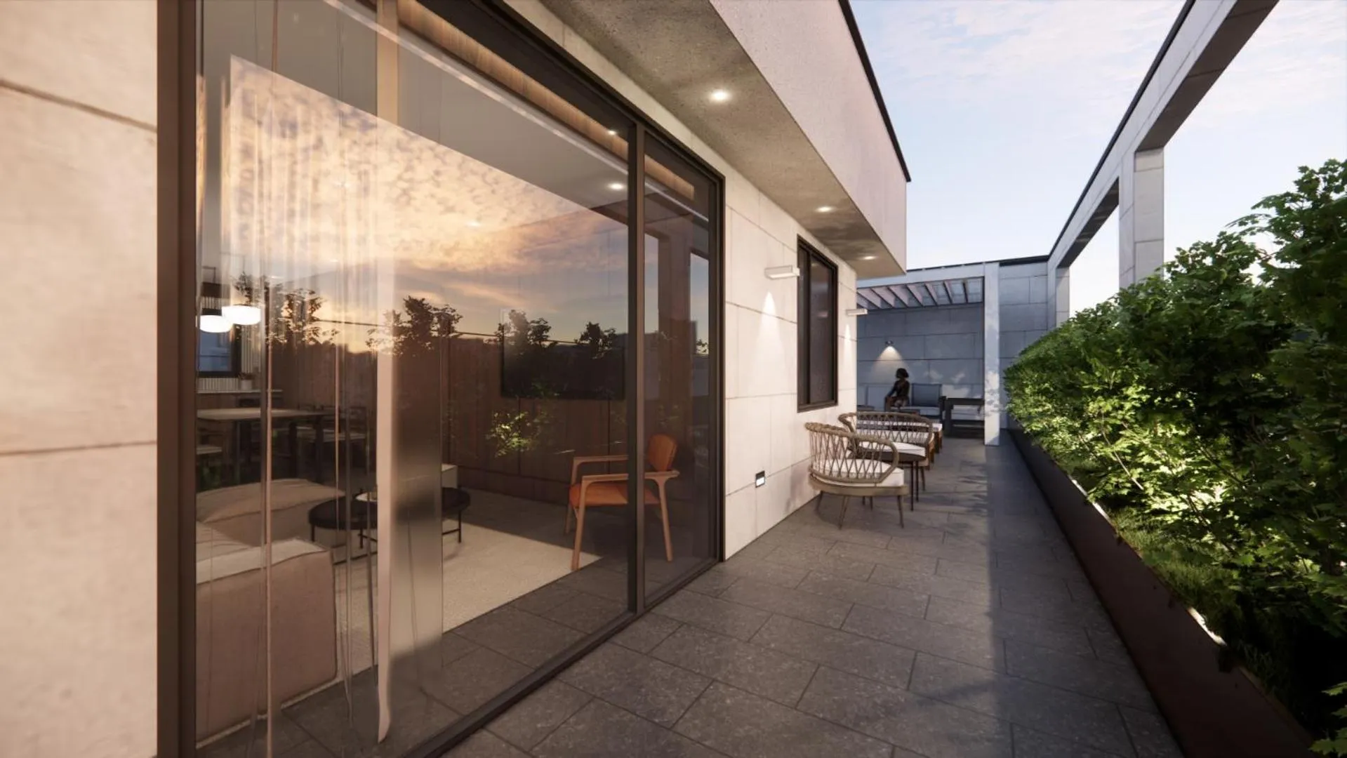 Balcony/Terrace in Busan H-AVENUE Hotel Seomyeon Station