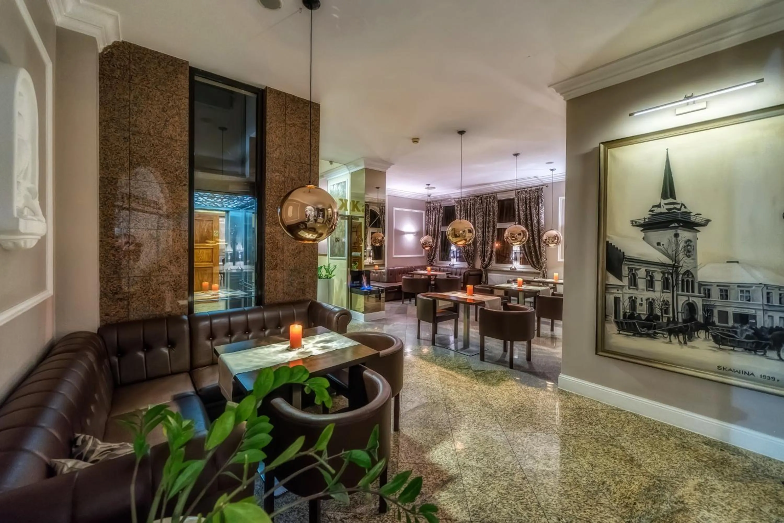 Lounge or bar in Dworek Skawiński