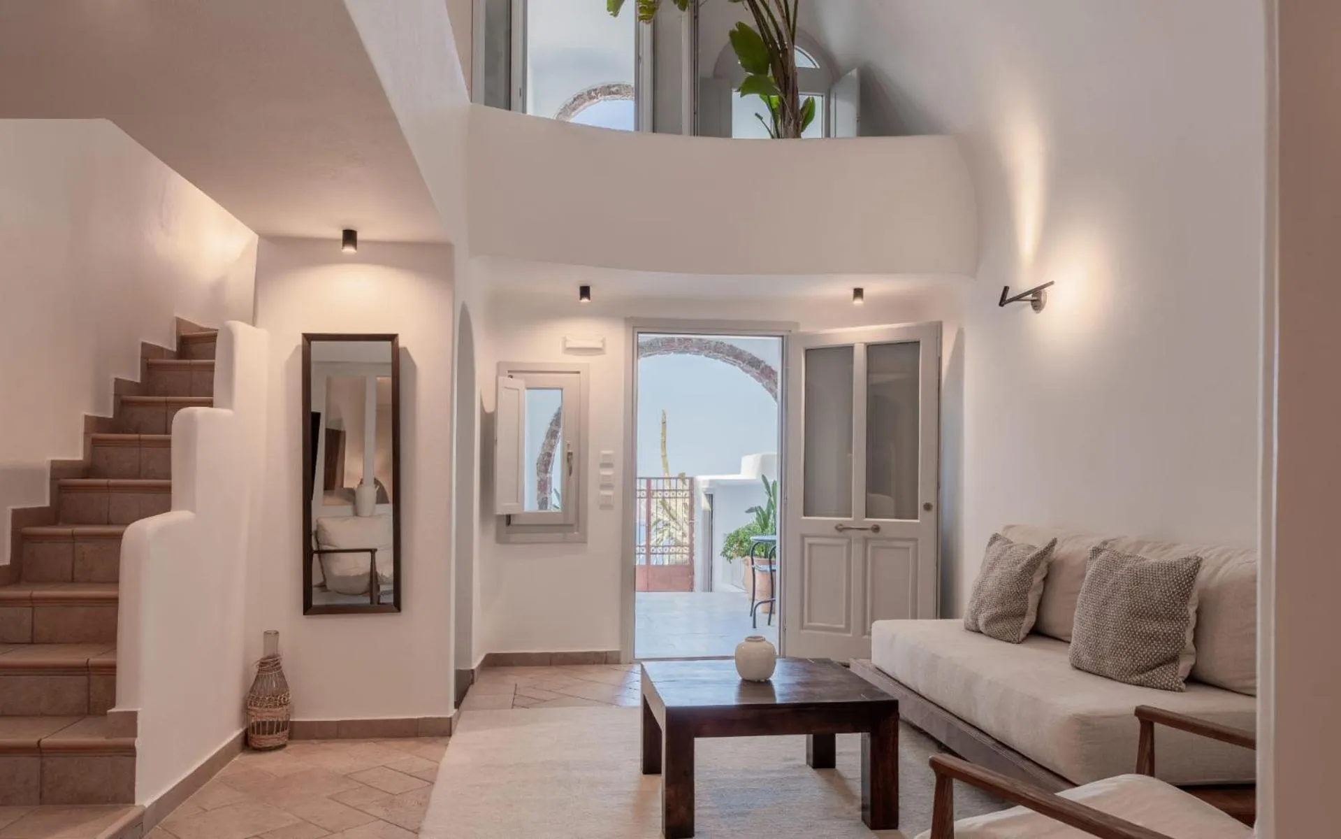 Living room in Mirabo Villas