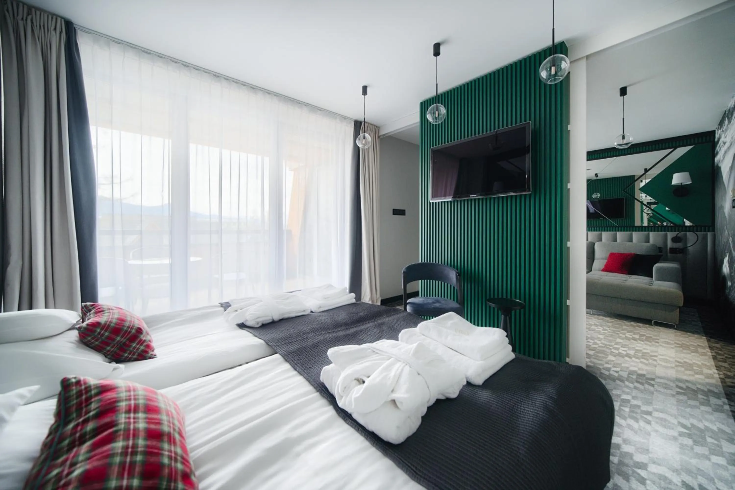 Bed in Rysy Boutique Hotel