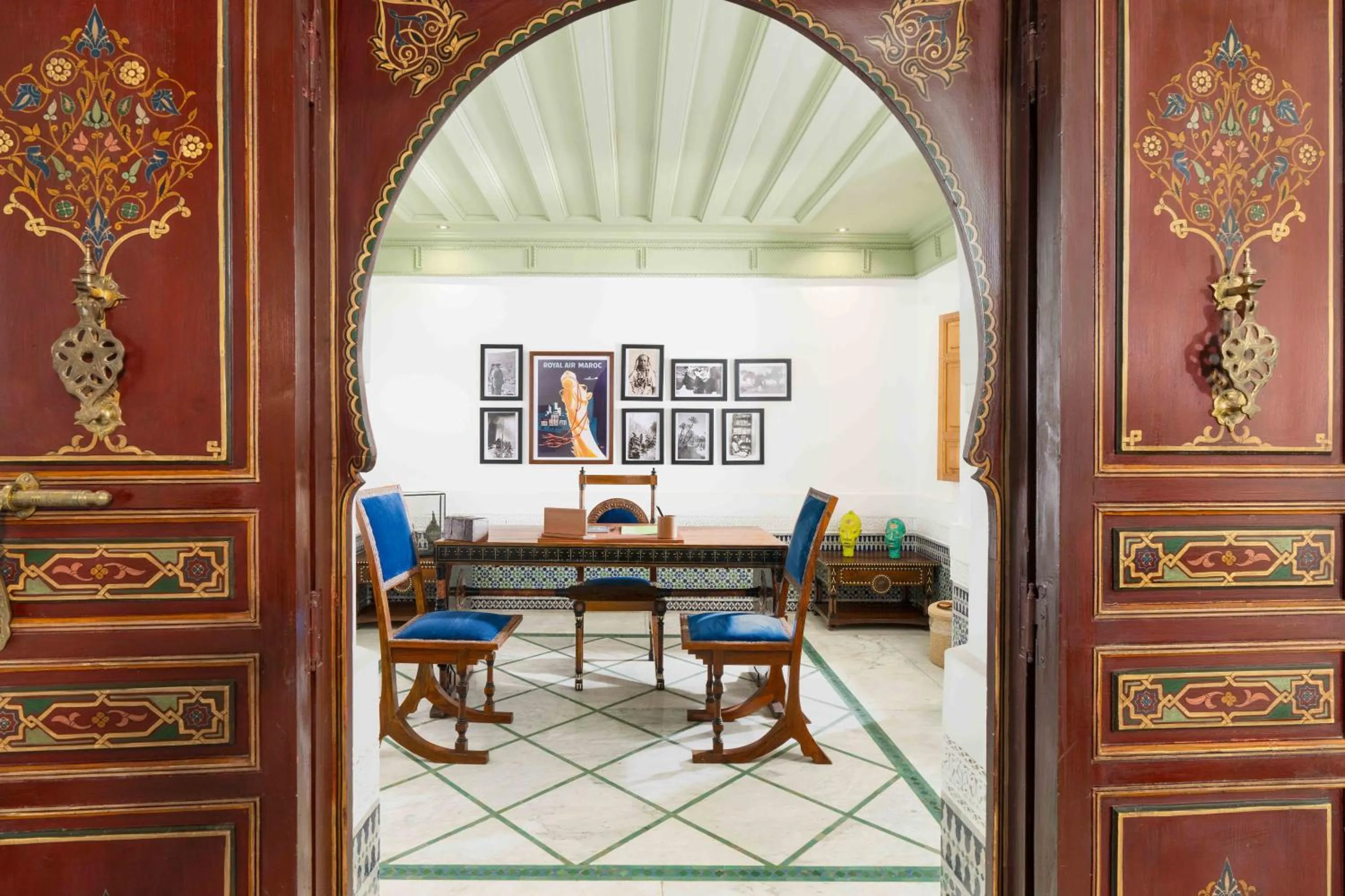 Seating area in Jaal Riad Resort