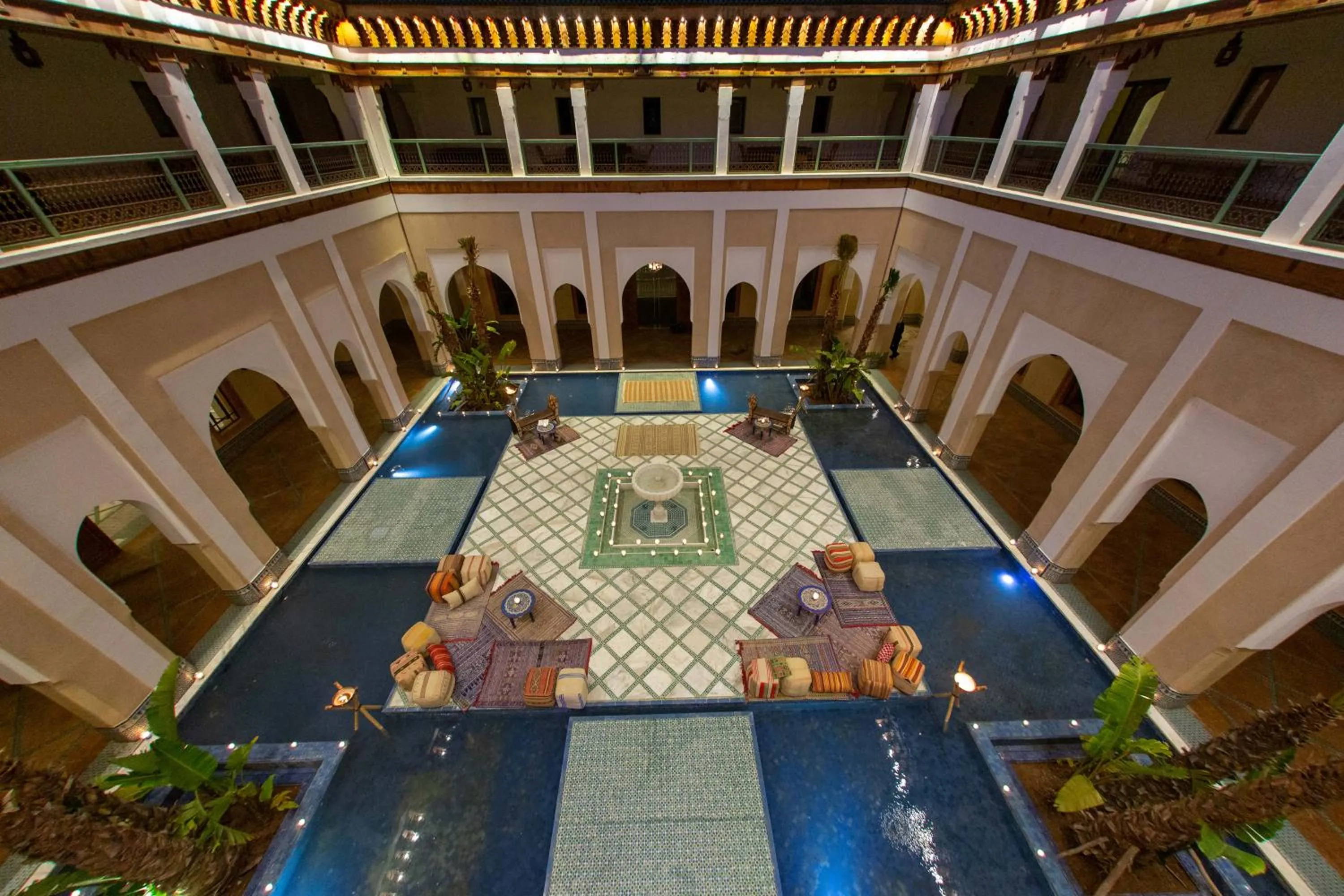Inner courtyard view in Jaal Riad Resort