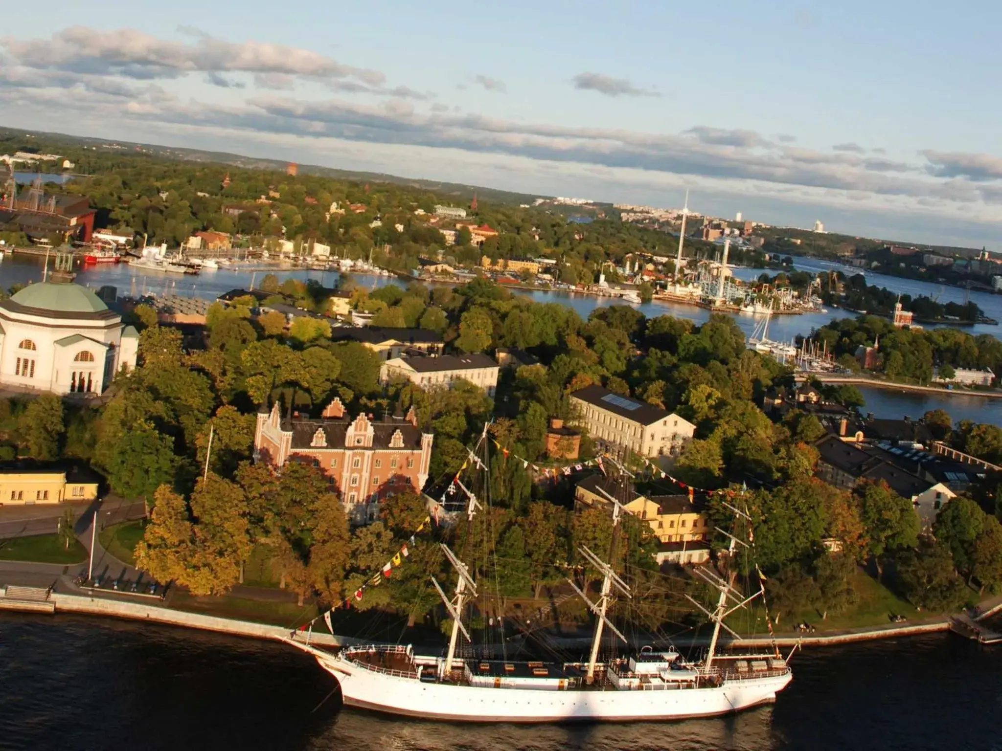 Bird's eye view in STF Stockholm Skeppsholmen Vandrarhem Bird's eye view in STF Stockholm Skeppsholmen Vandrarhem