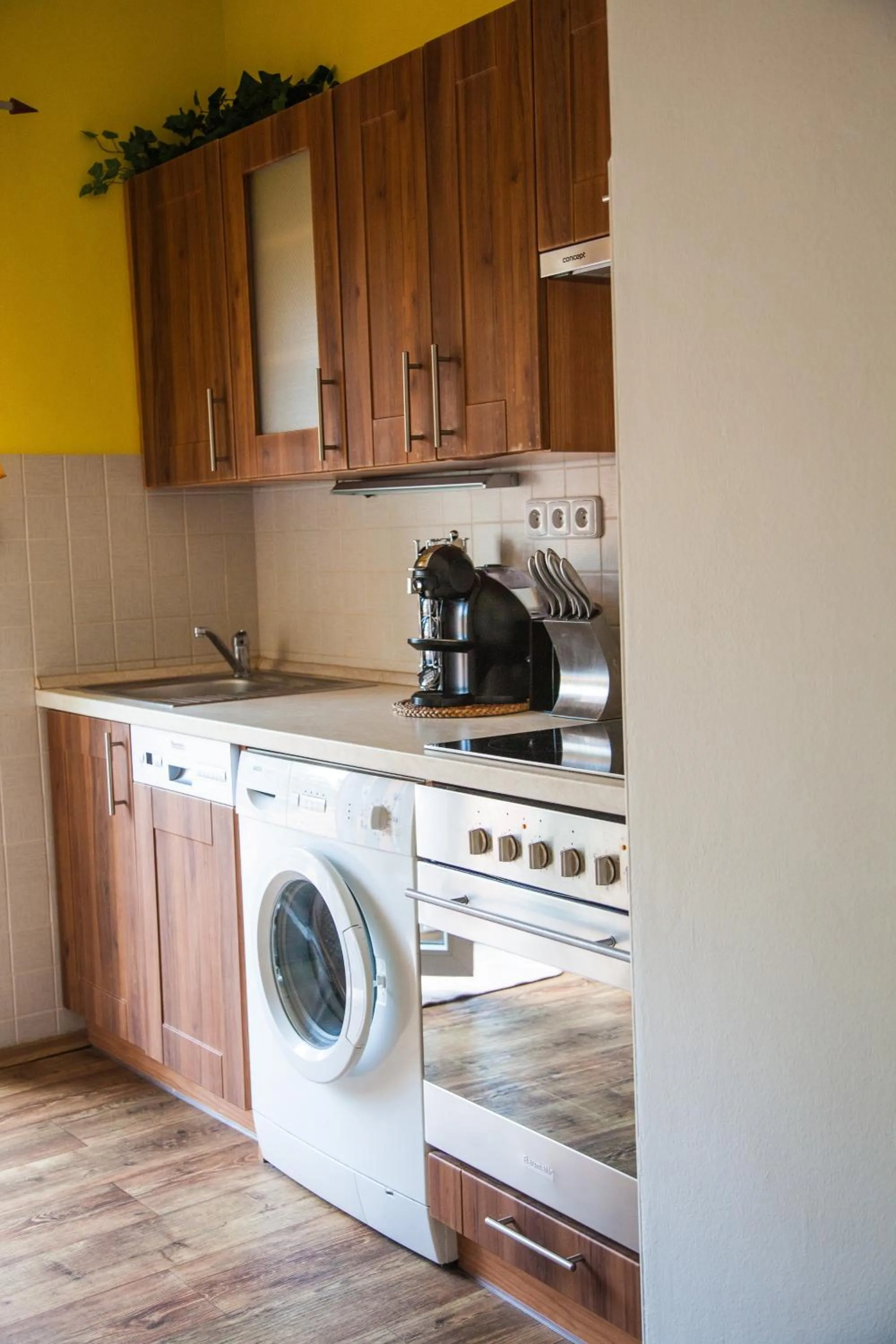 Kitchen or kitchenette in Apartmány U Červeného stromu