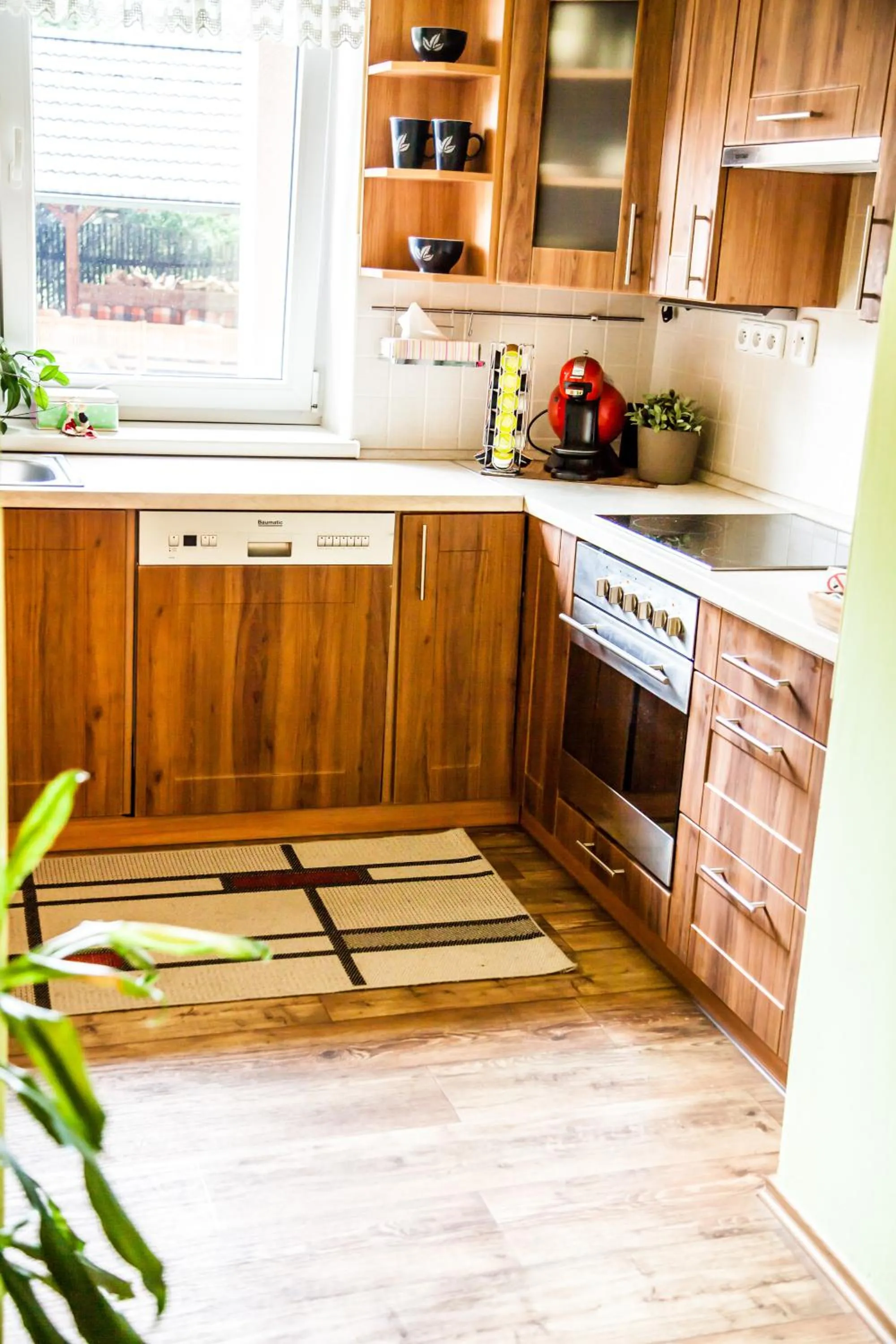 Kitchen or kitchenette in Apartmány U Červeného stromu