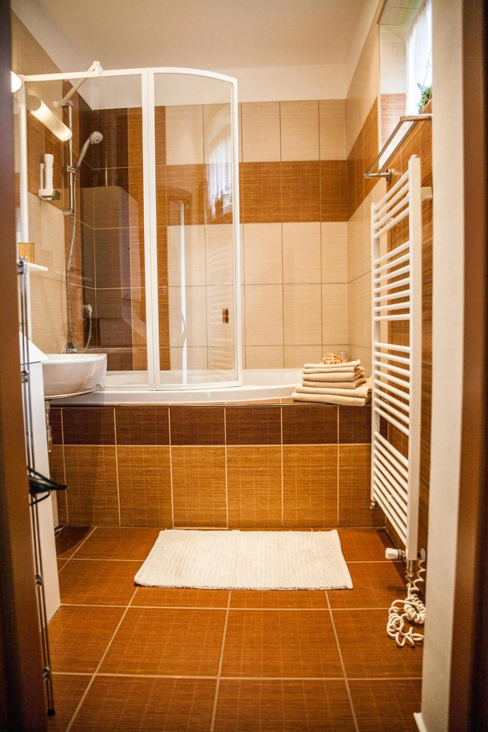 Bathroom in Apartmány U Červeného stromu