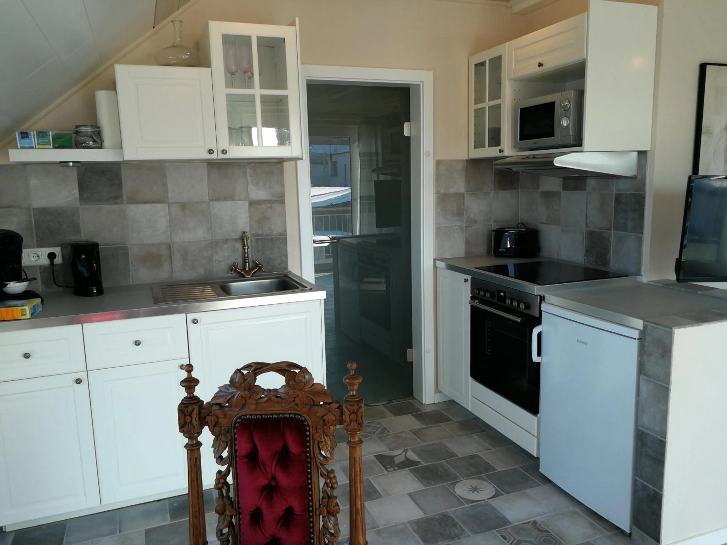 Kitchen or kitchenette in Apartmenthaus in Walle