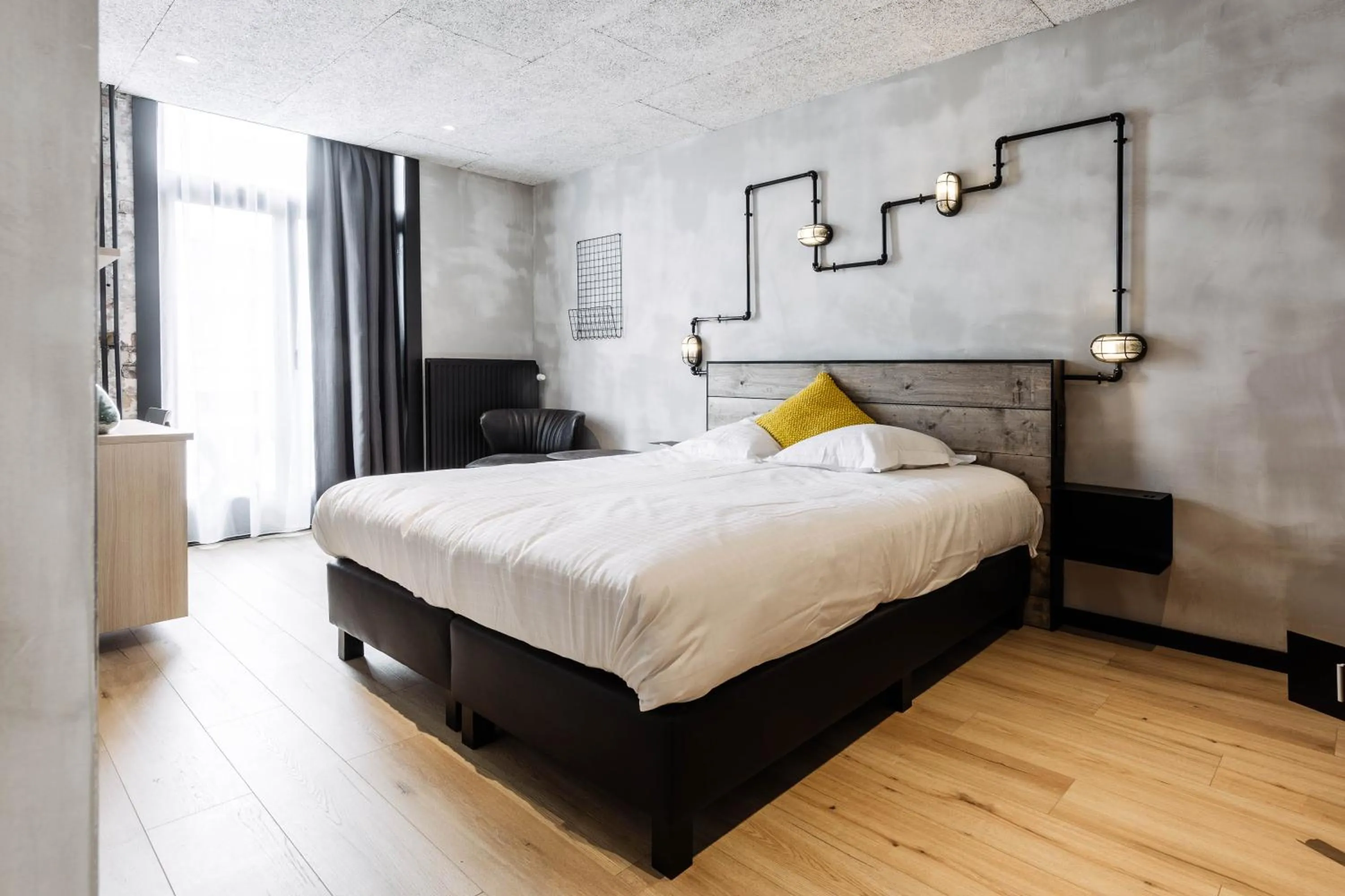 Bed in Upstairs Hotel