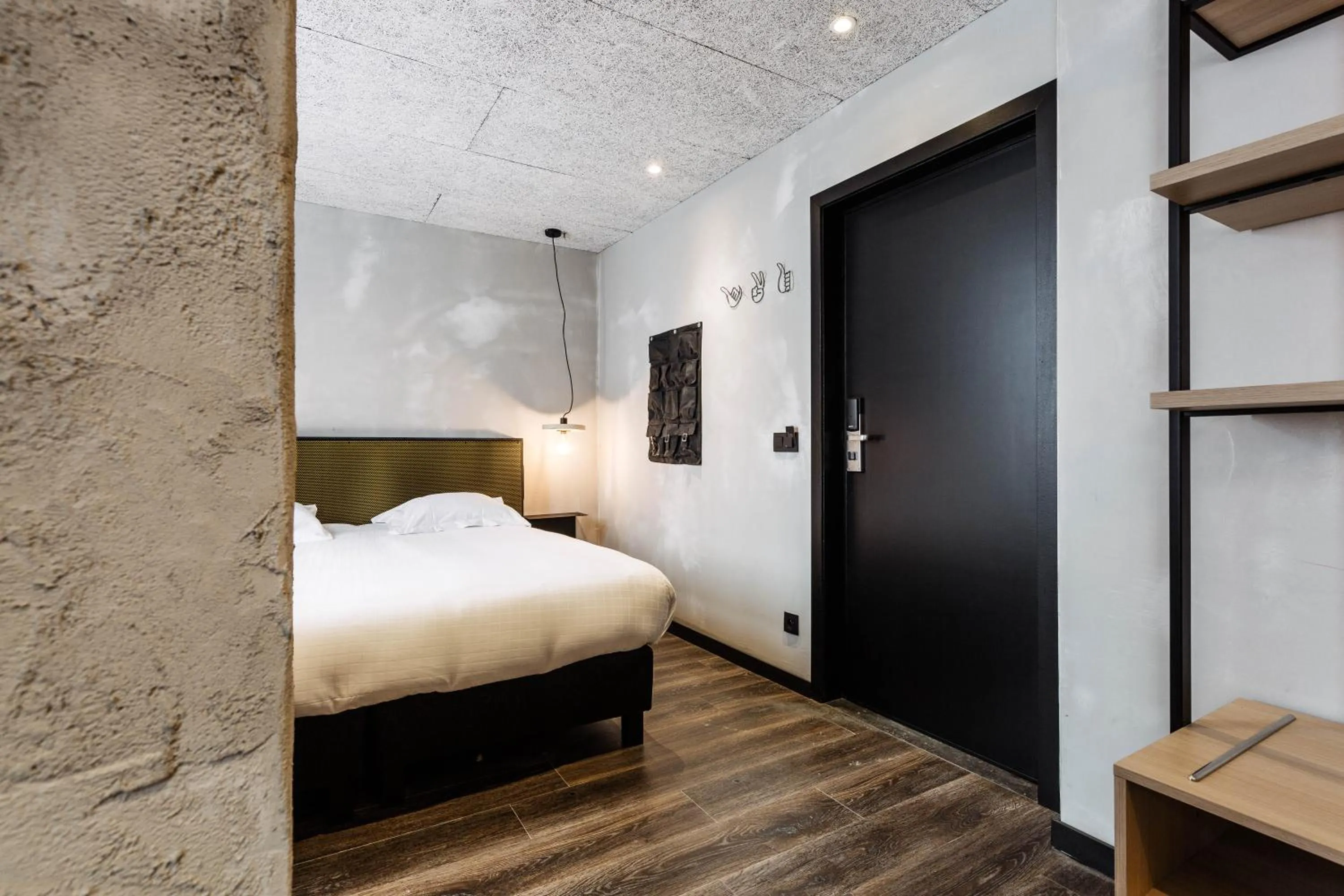 Bed in Upstairs Hotel