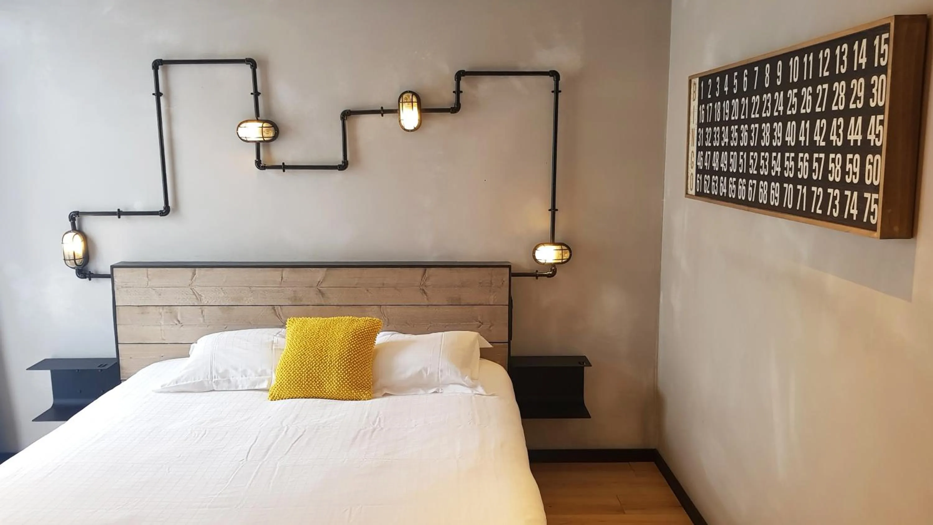 Bed in Upstairs Hotel