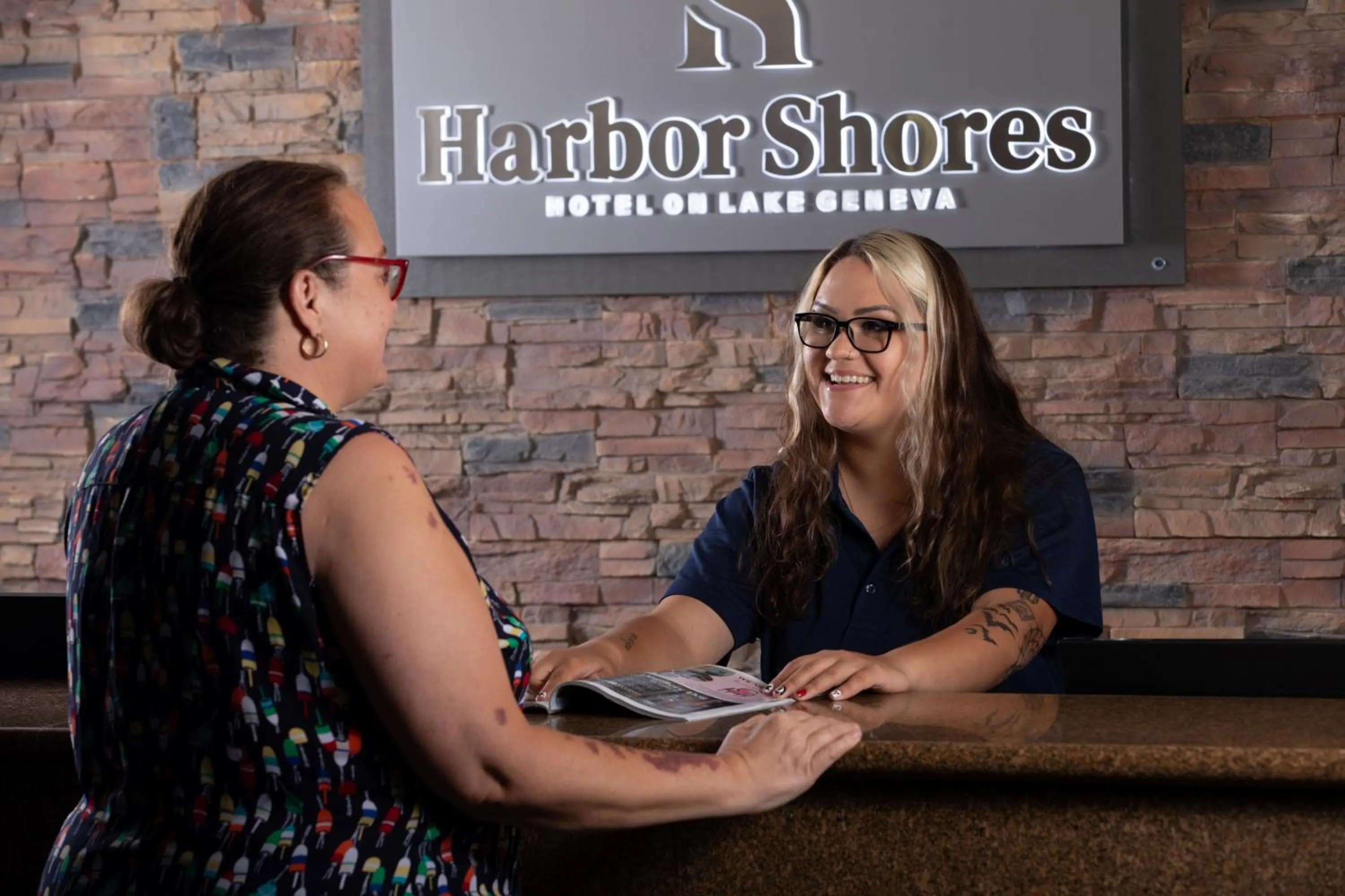 Lobby or reception in Harbor Shores on Lake Geneva