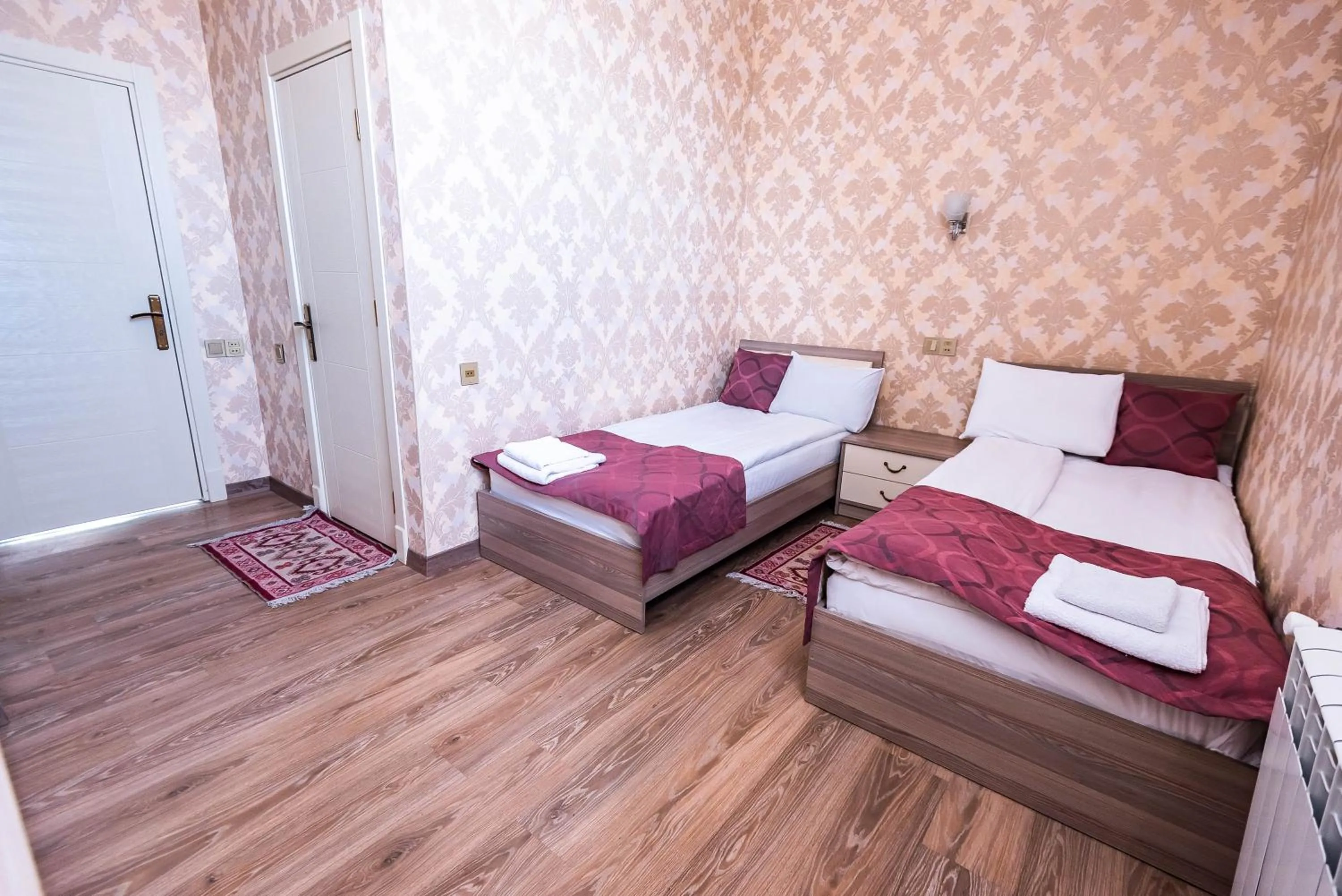 Bed in Damla Hotel Baku