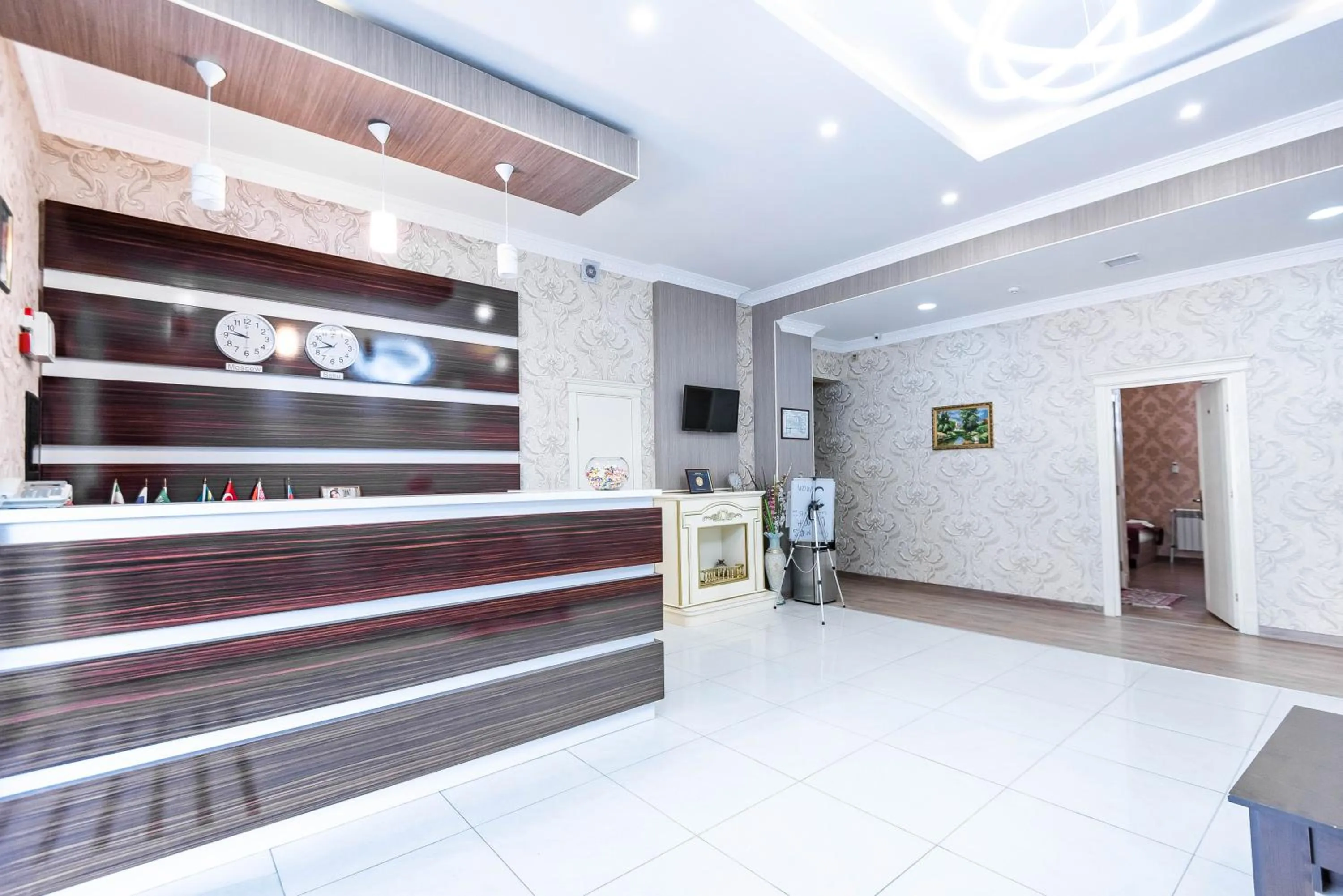 Lobby or reception in Damla Hotel Baku