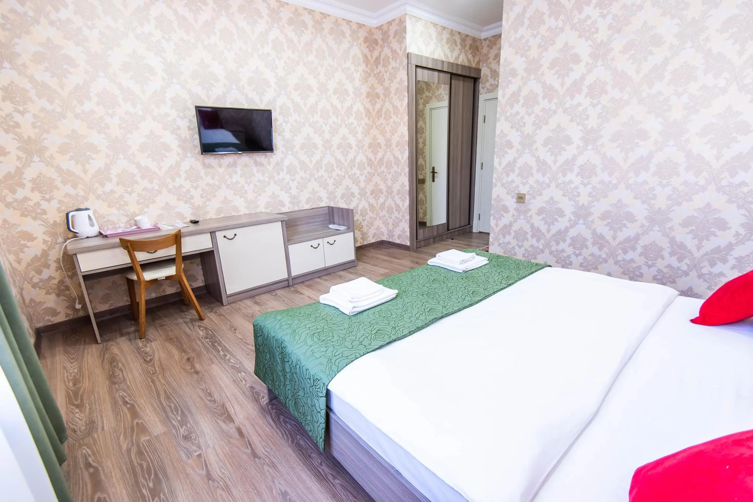 Bed in Damla Hotel Baku