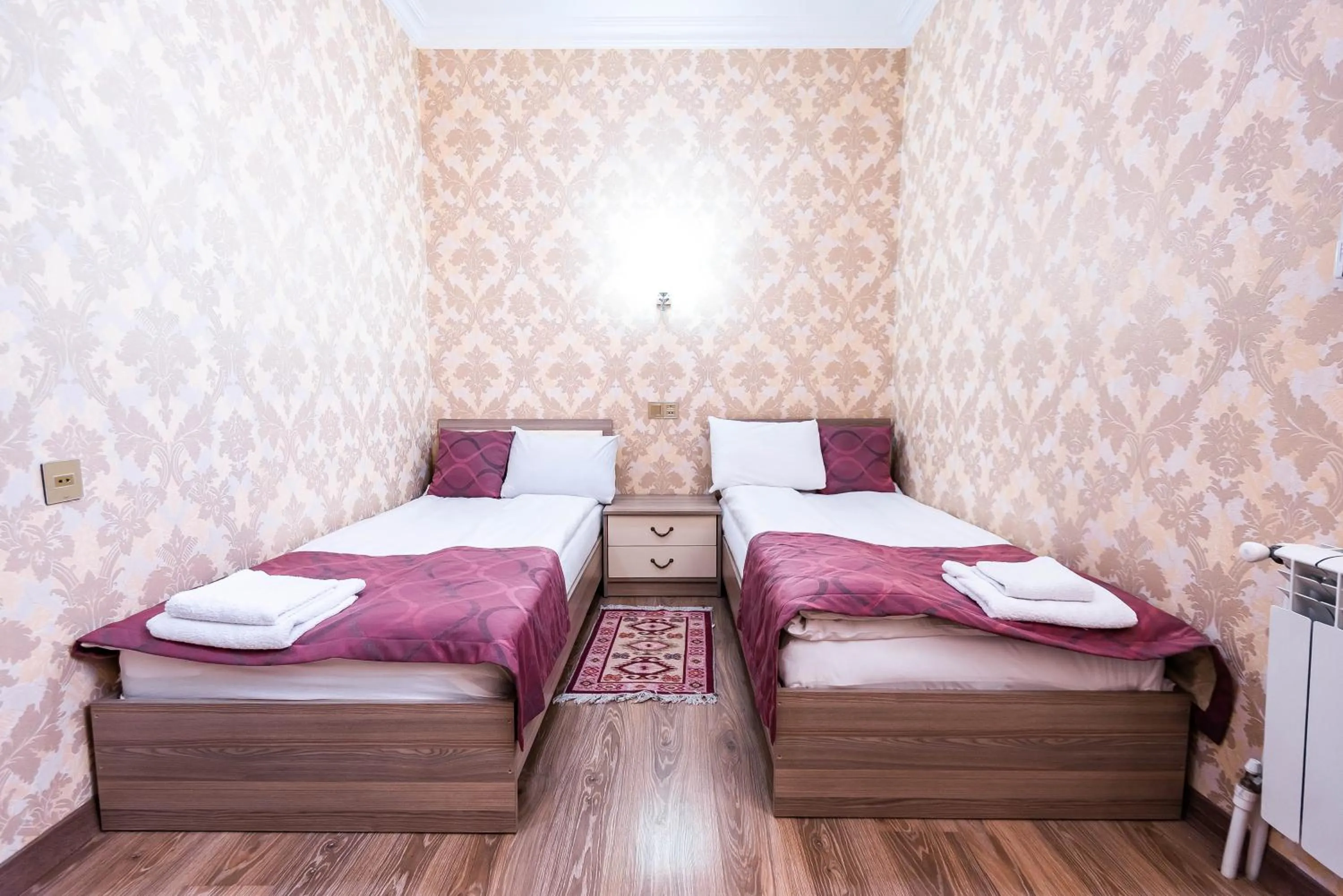 Bed in Damla Hotel Baku