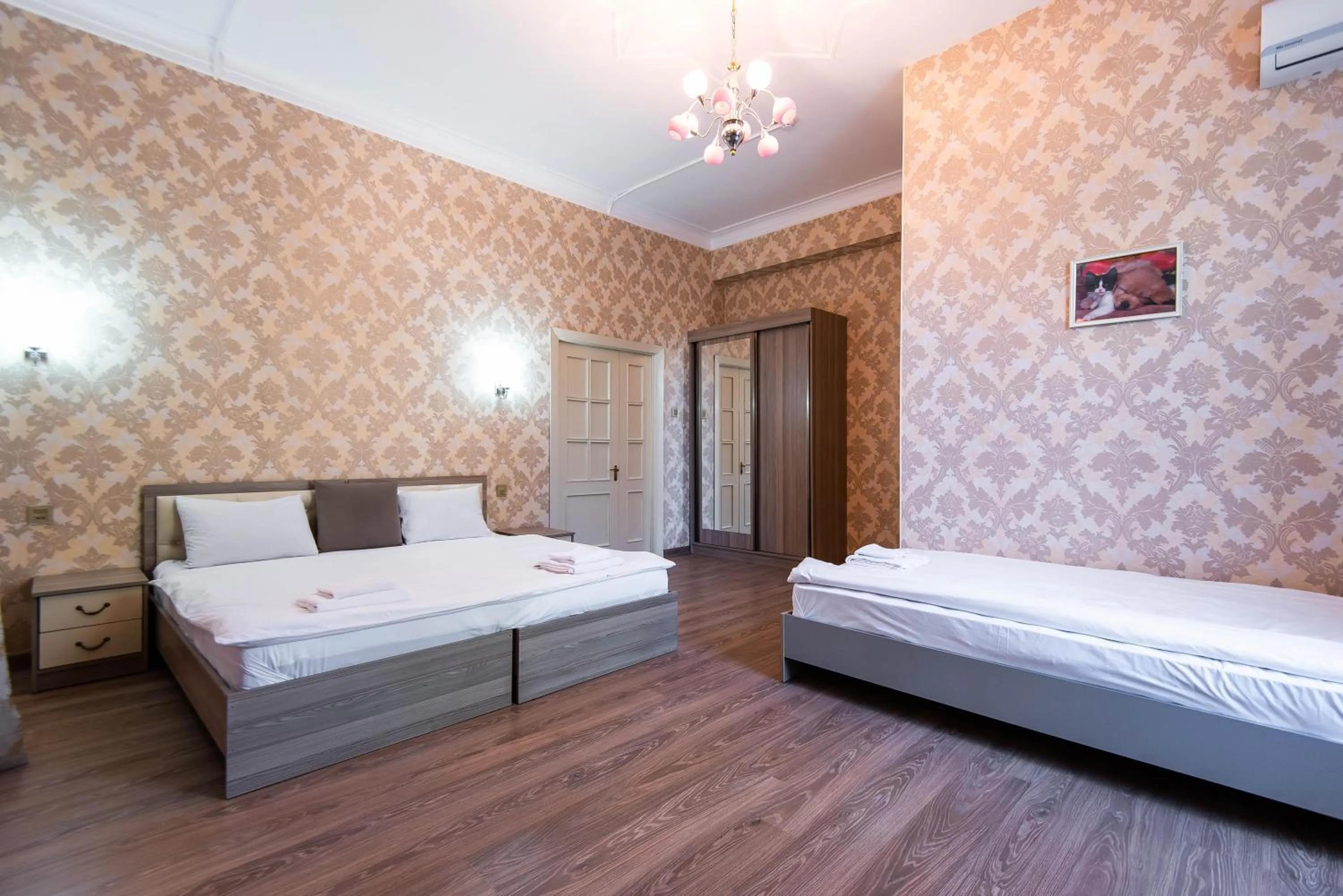 Bed in Damla Hotel Baku