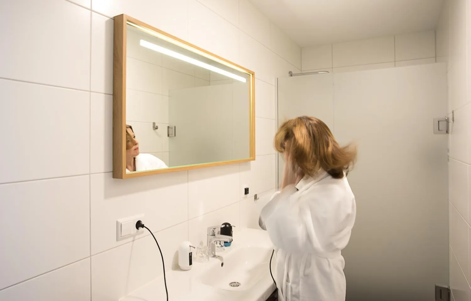 Bathroom in Duinhotel Tien Torens