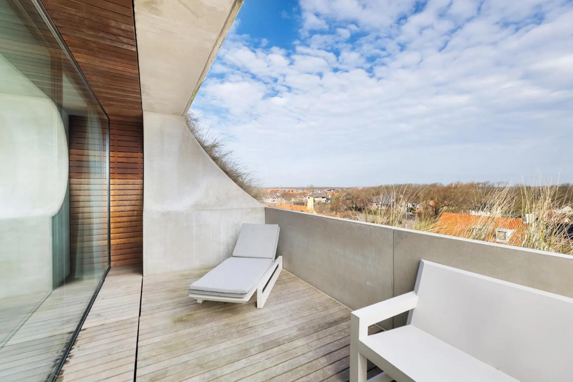 Balcony/Terrace in Duinhotel Tien Torens