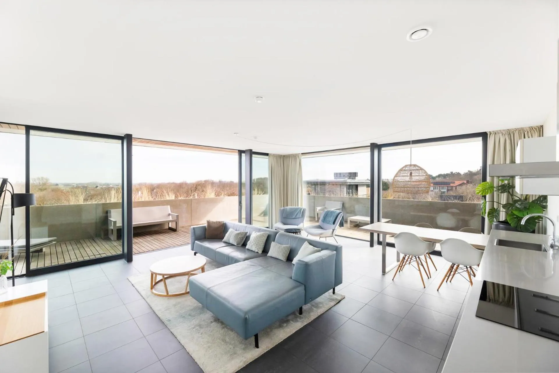 Living room in Duinhotel Tien Torens