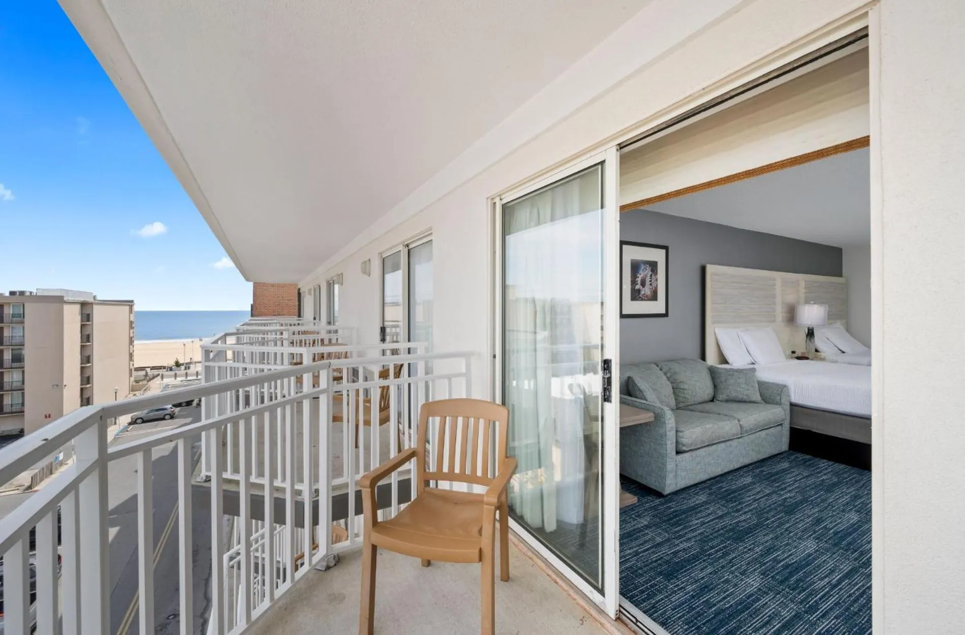 Patio, Bed in Hotel Monte Carlo Ocean City