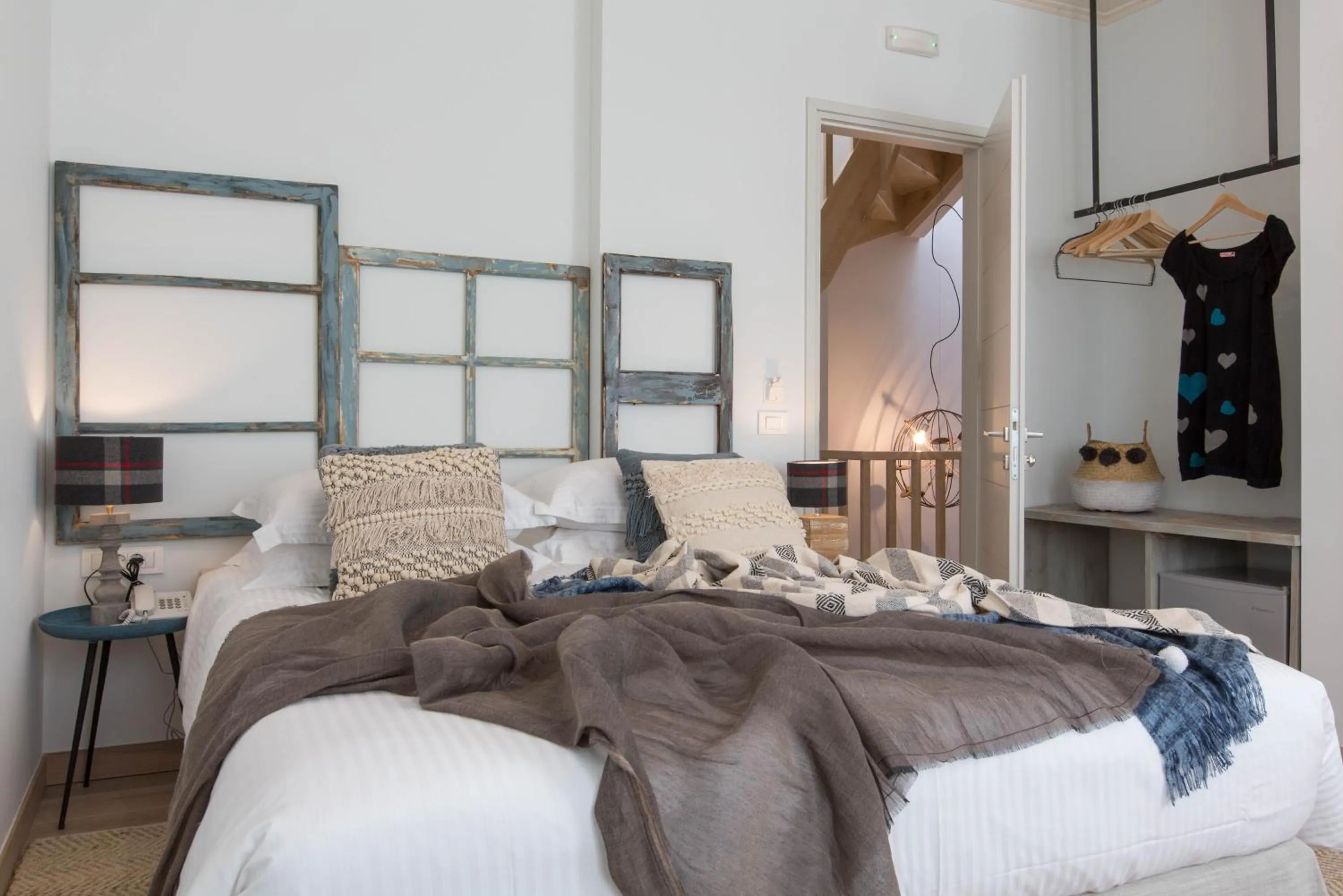 Bed in Amymone Suites