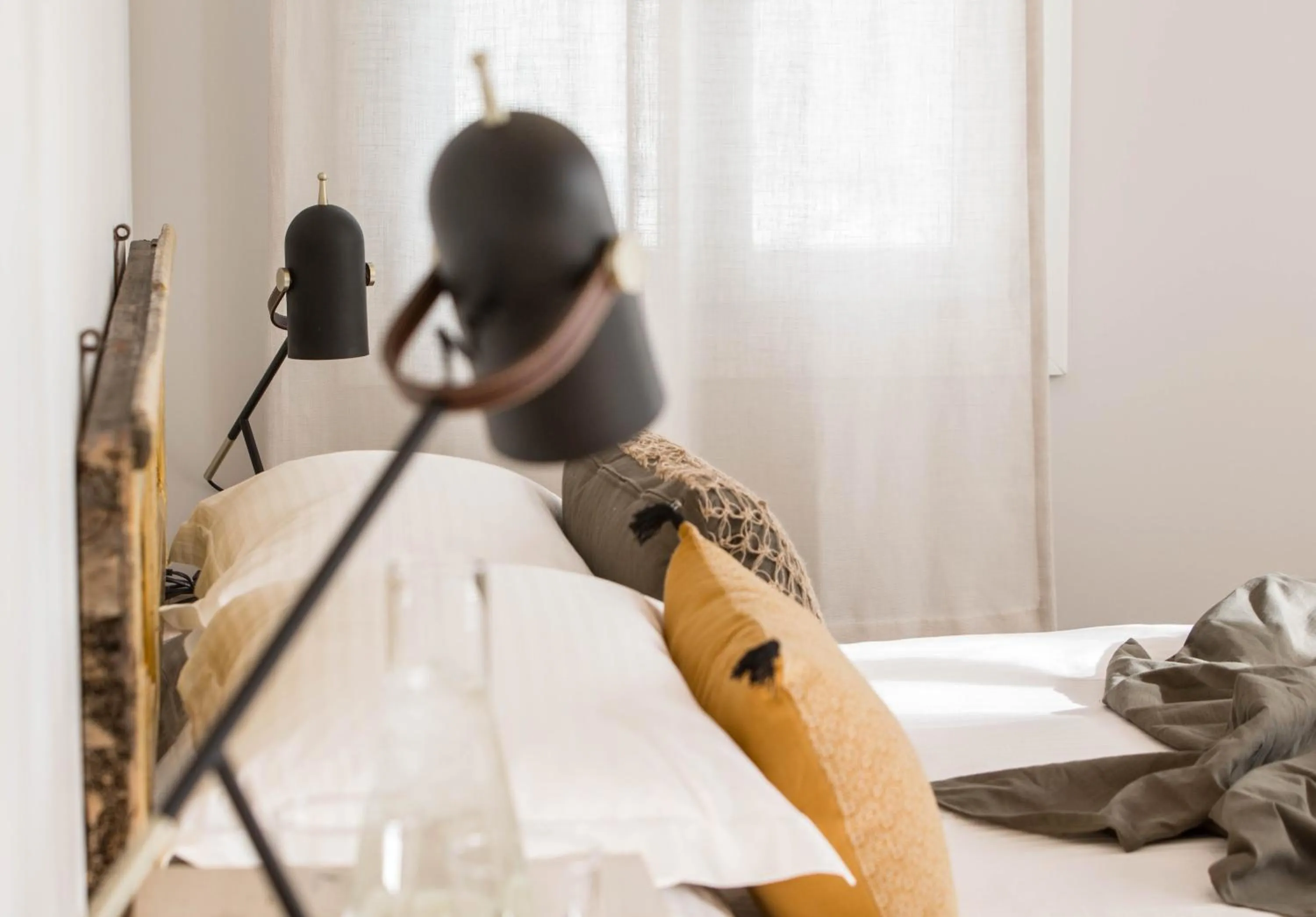 Decorative detail, Bed in Amymone Suites