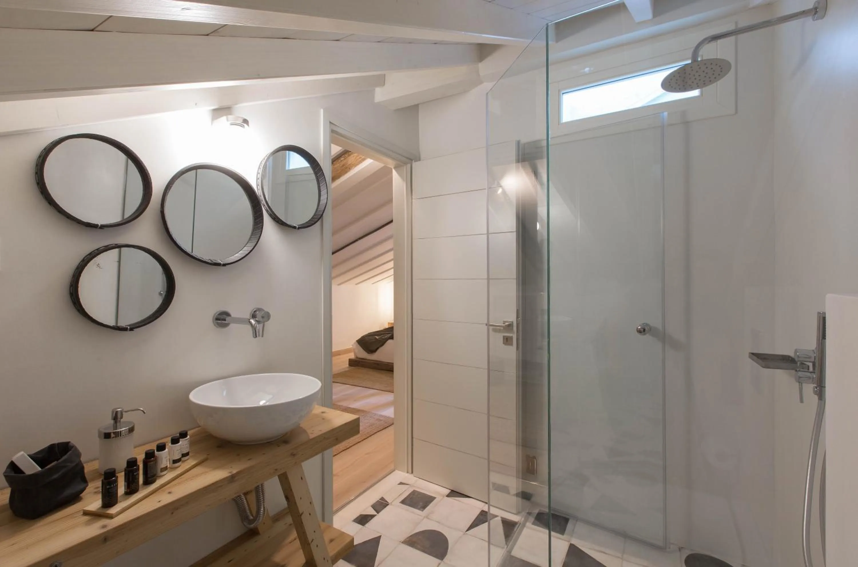 Shower in Amymone Suites