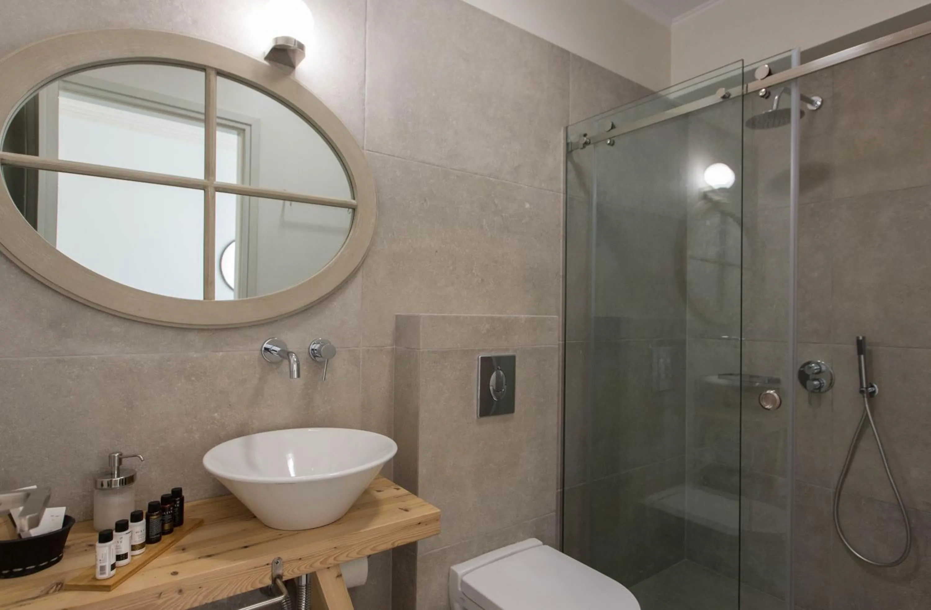 Shower in Amymone Suites