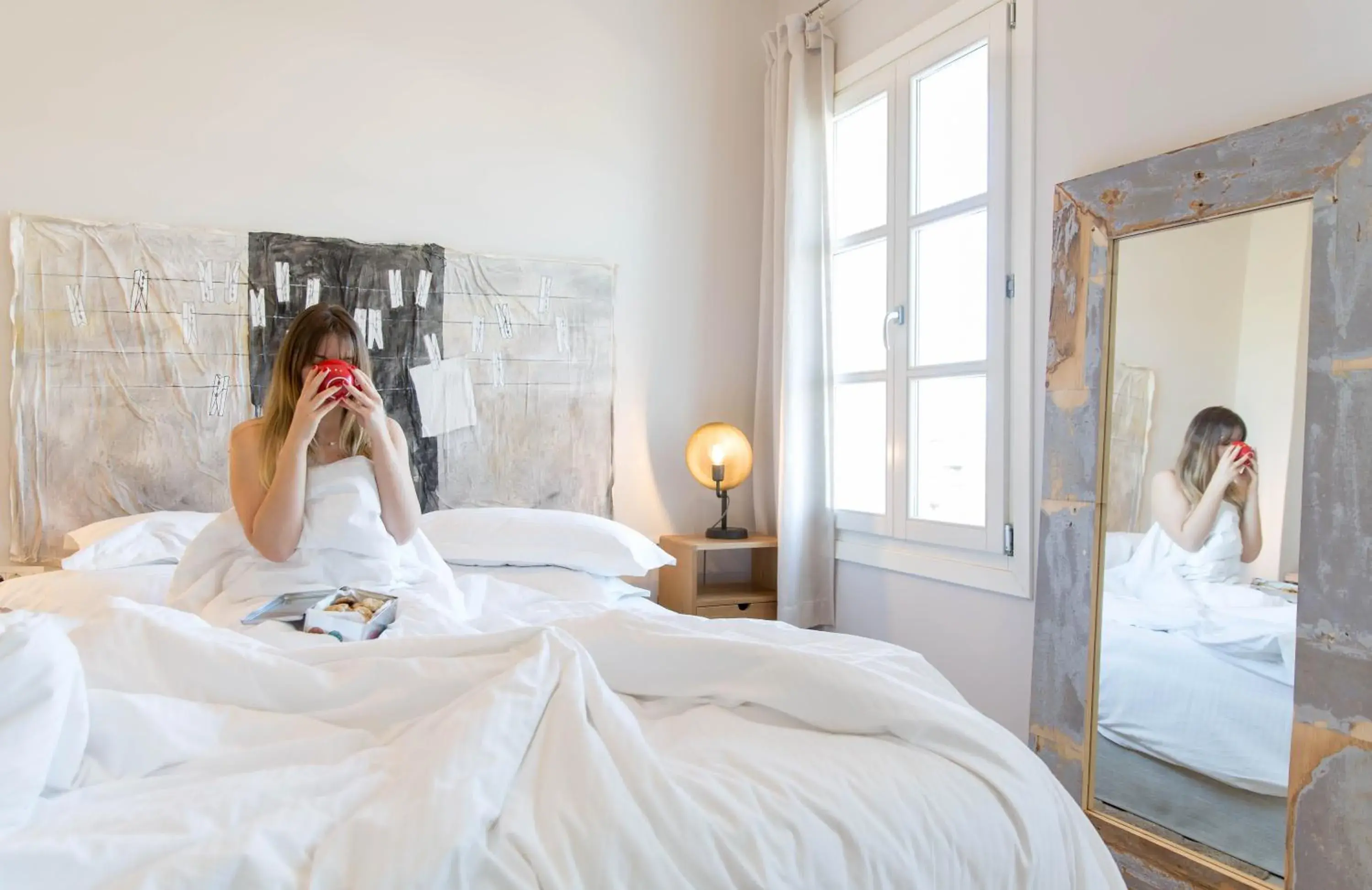 Photo of the whole room, Bed in Amymone Suites Photo of the whole room, Bed in Amymone Suites