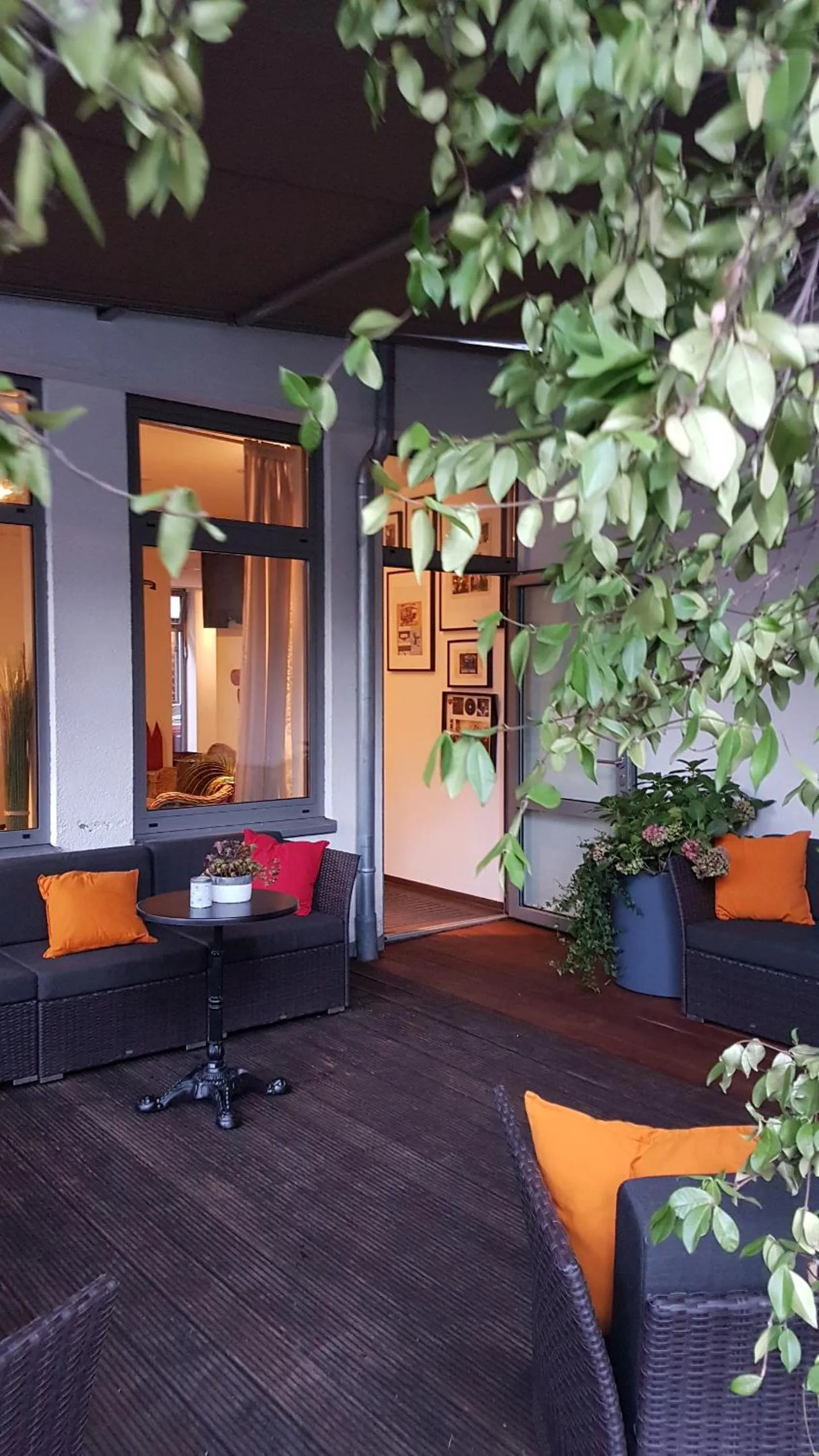 Patio in Hostel Köln