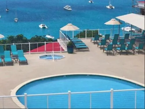 Pool view in Castle Villas at Bluebeards