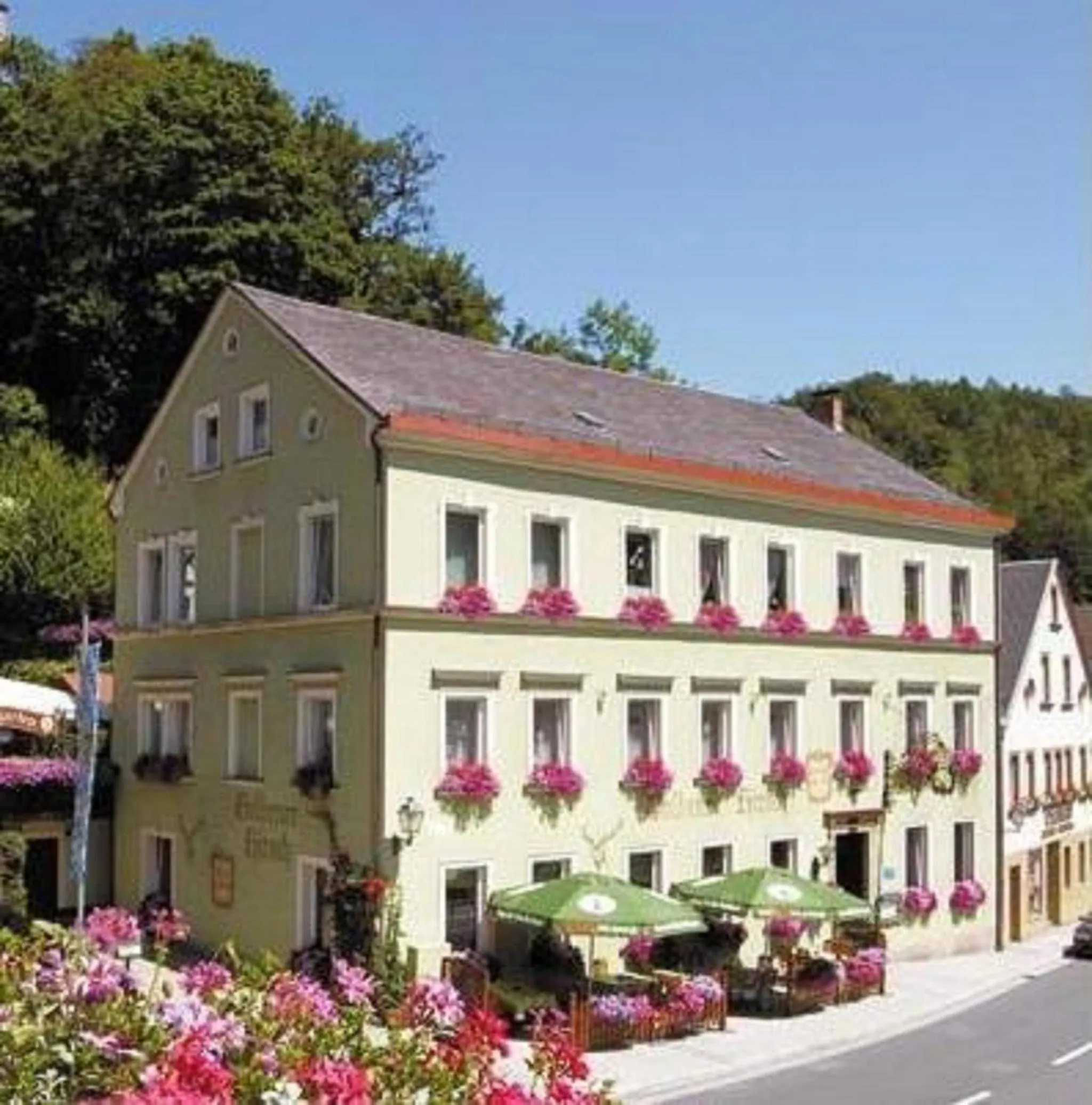 Property building in Gasthof & Hotel Goldener Hirsch
