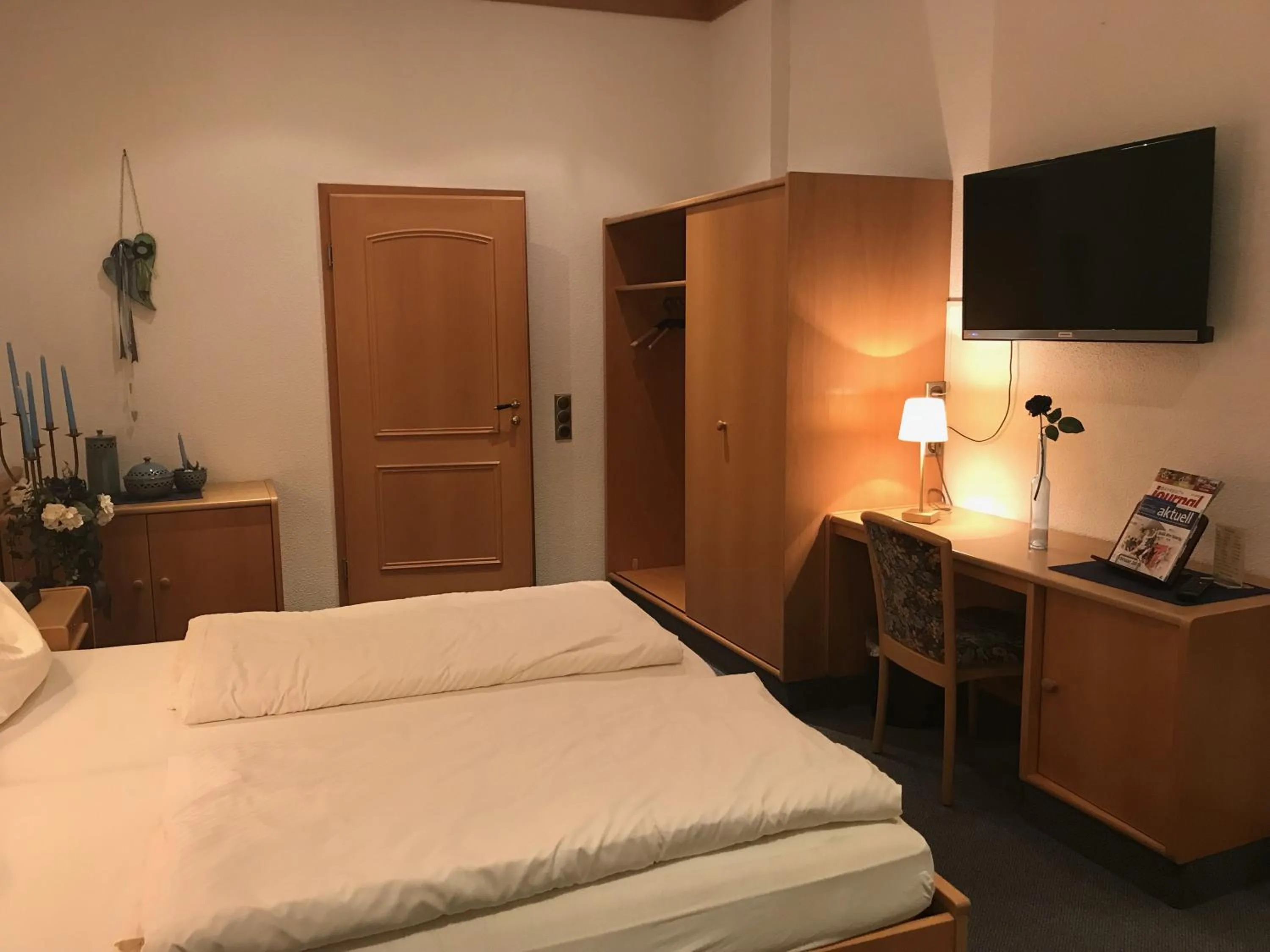 Photo of the whole room, Bed in Gasthof & Hotel Goldener Hirsch