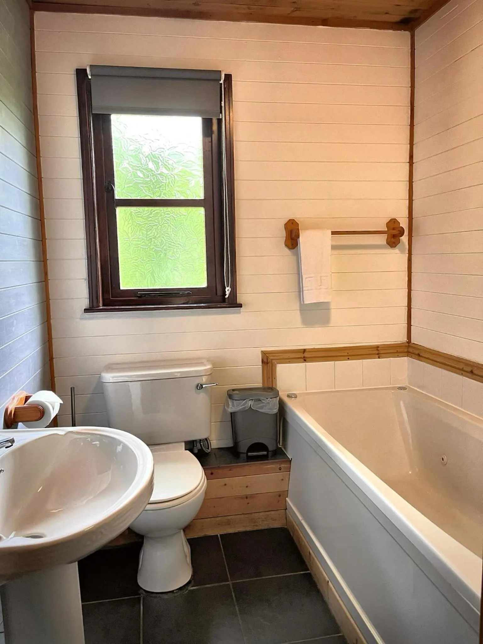 Shower in Goldcrest 3-Hot Tub-Woodland Lodges-Carmarthenshire-Tenby