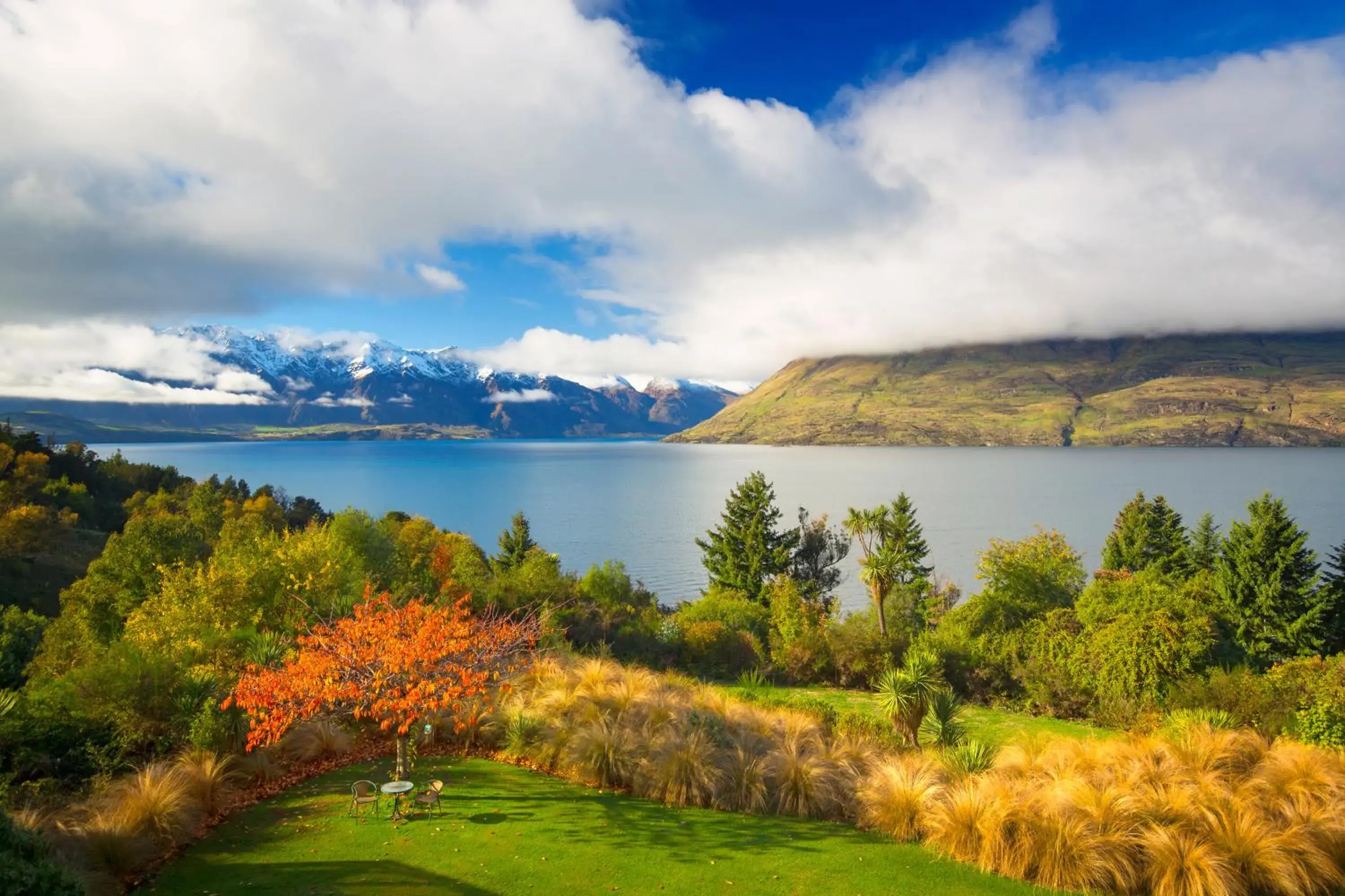 Garden in Hidden Lodge Queenstown