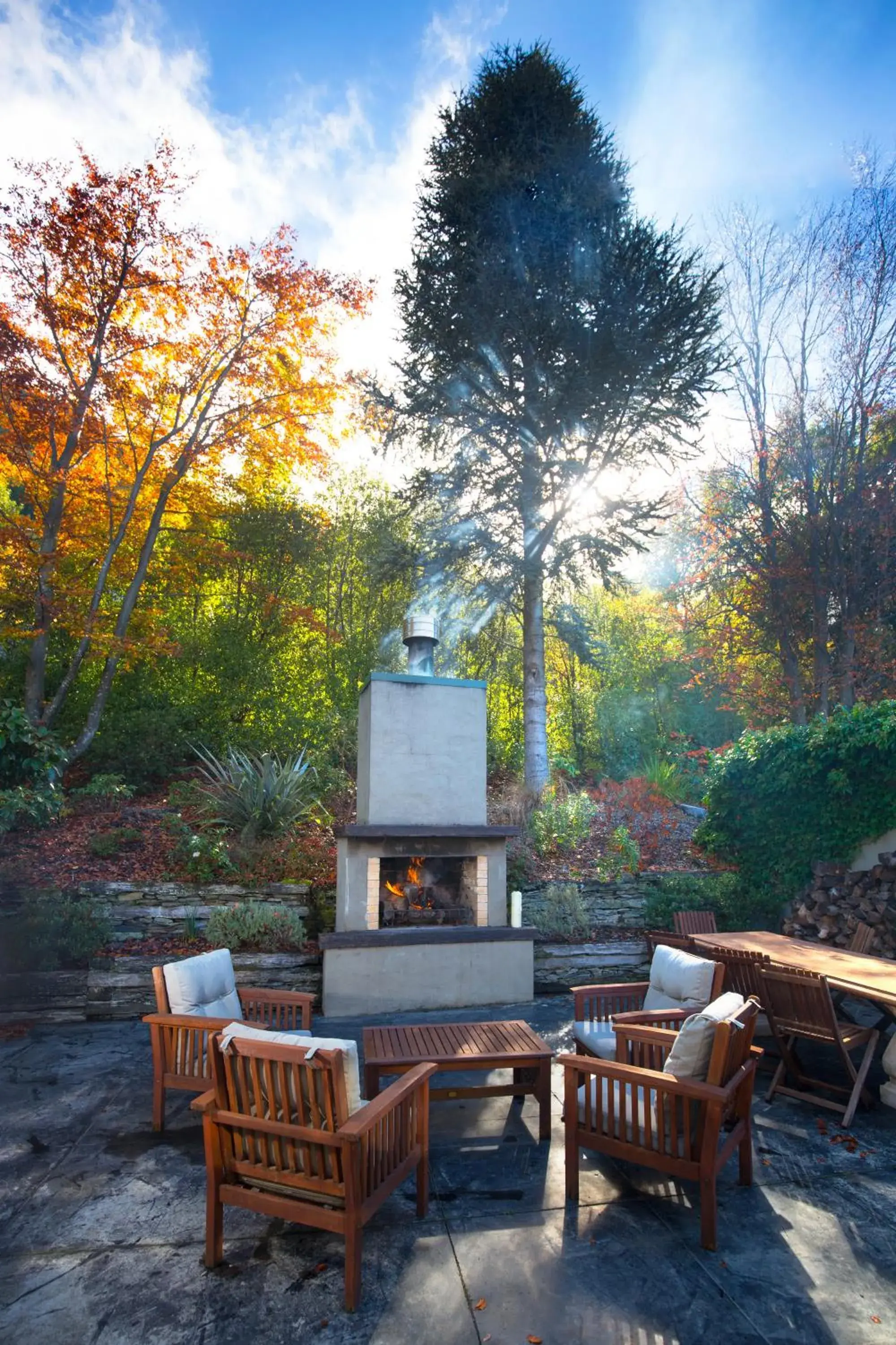 Garden in Hidden Lodge Queenstown