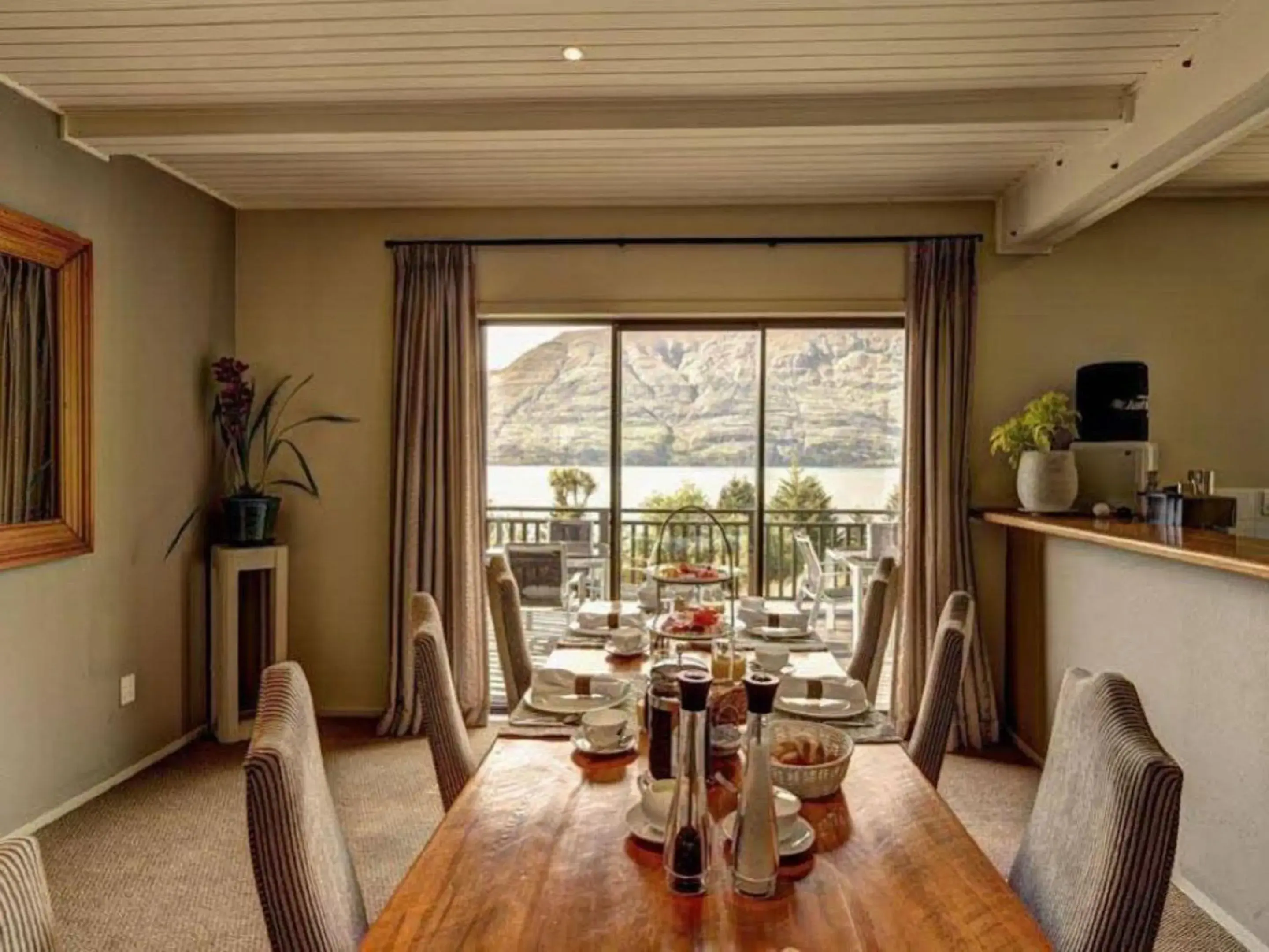 Seating area in Hidden Lodge Queenstown