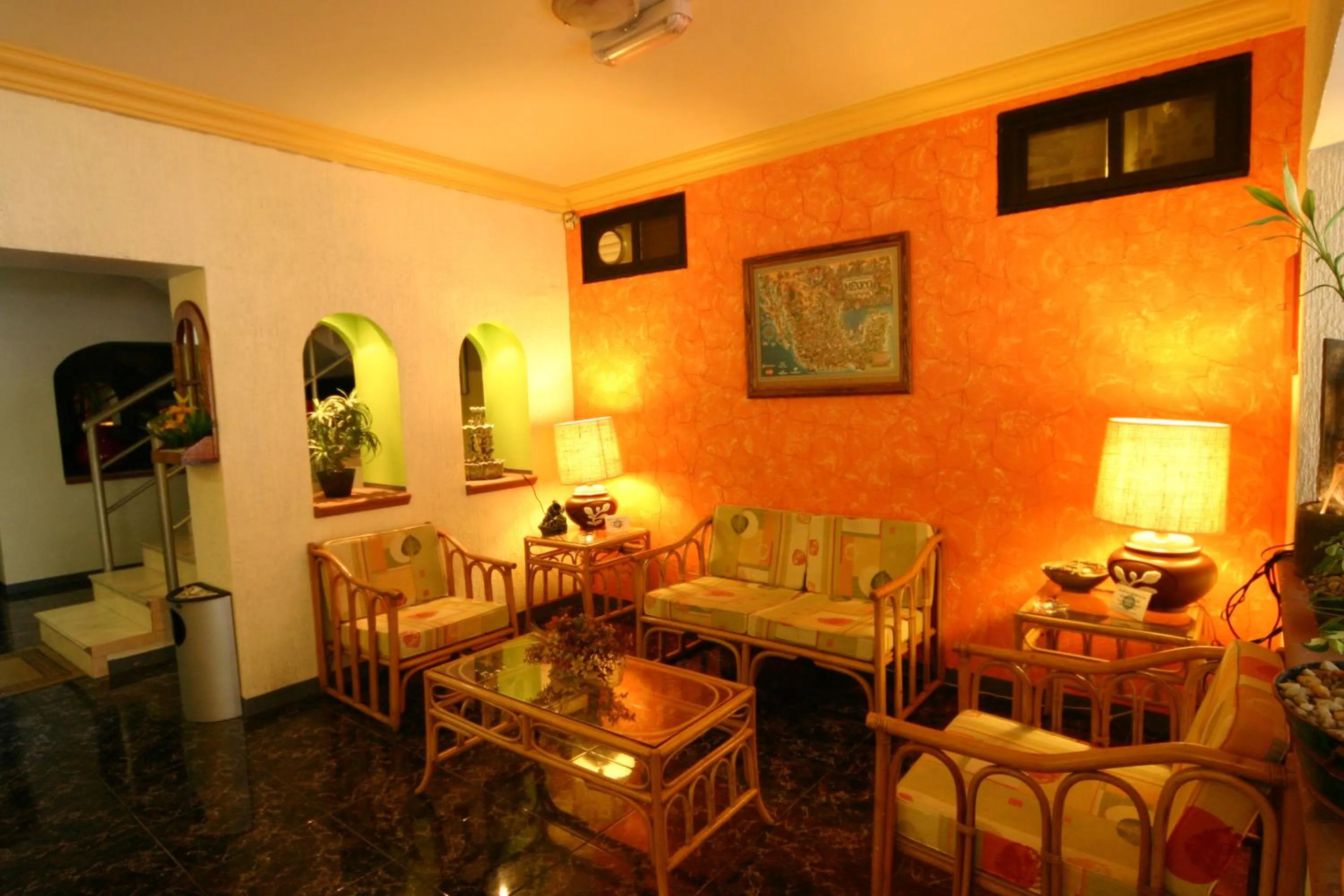 Living room in Hotel Plaza Crystal