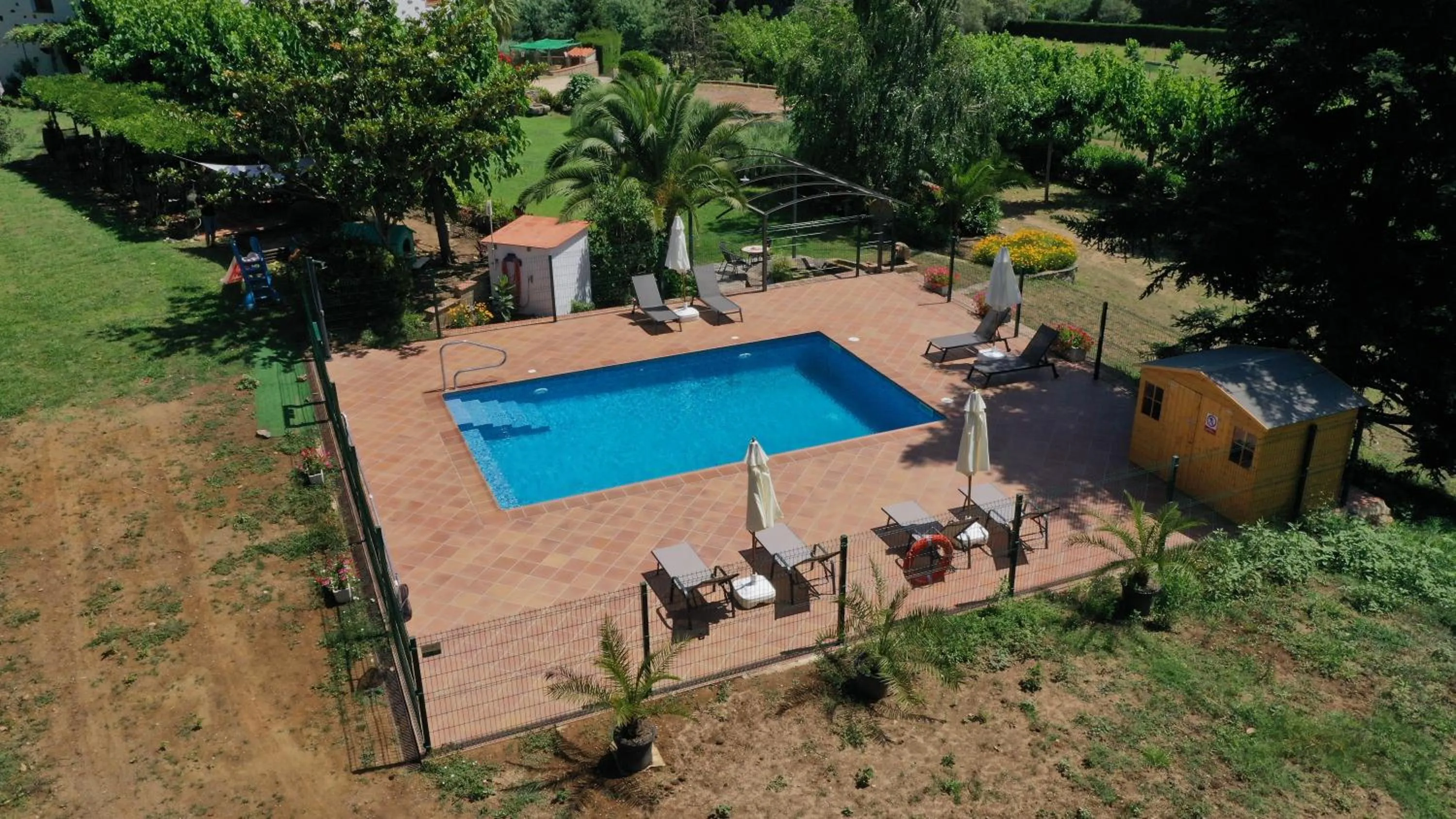 Pool view in Can Rosich