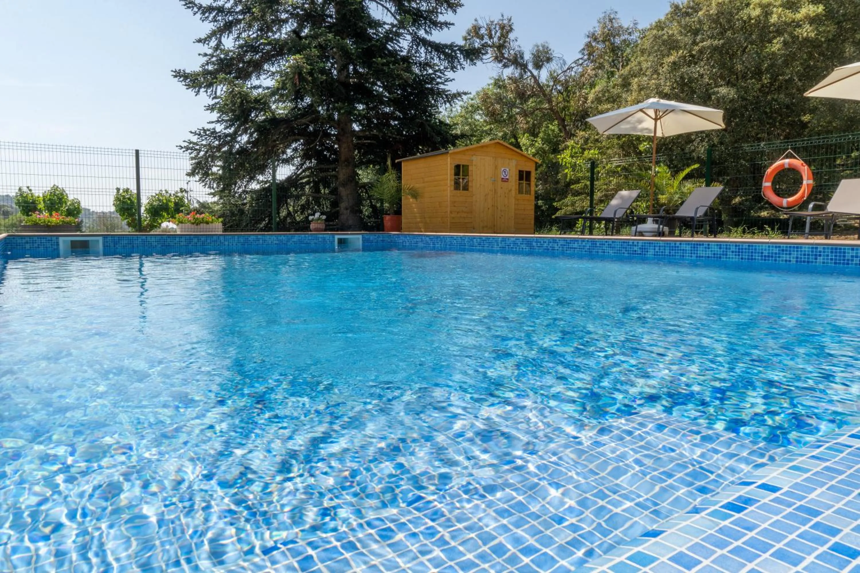 Pool view in Can Rosich