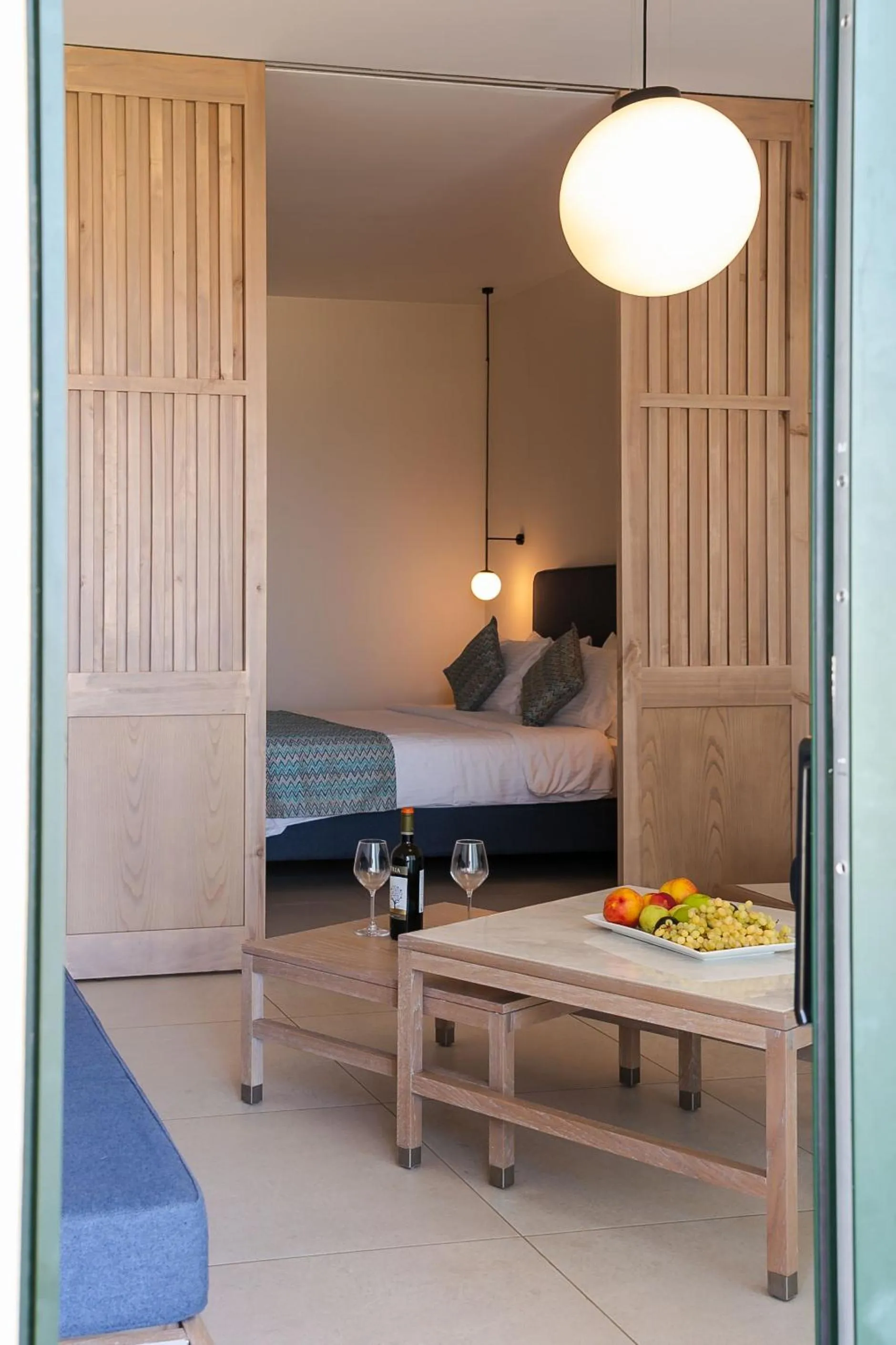 Bed in Silver Beach Hotel & Apartments