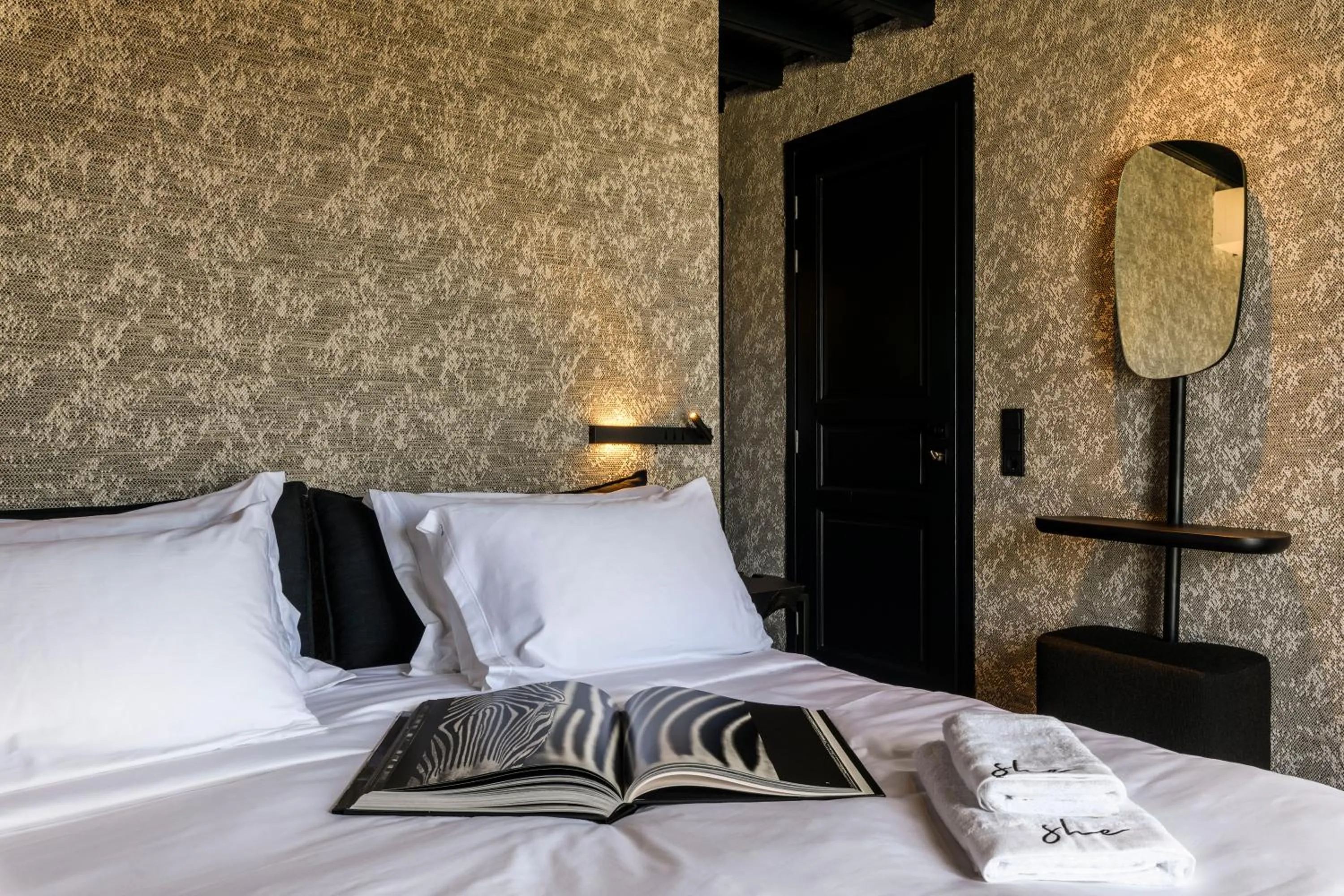 Patio, Bed in She Mykonos Boutique Hotel