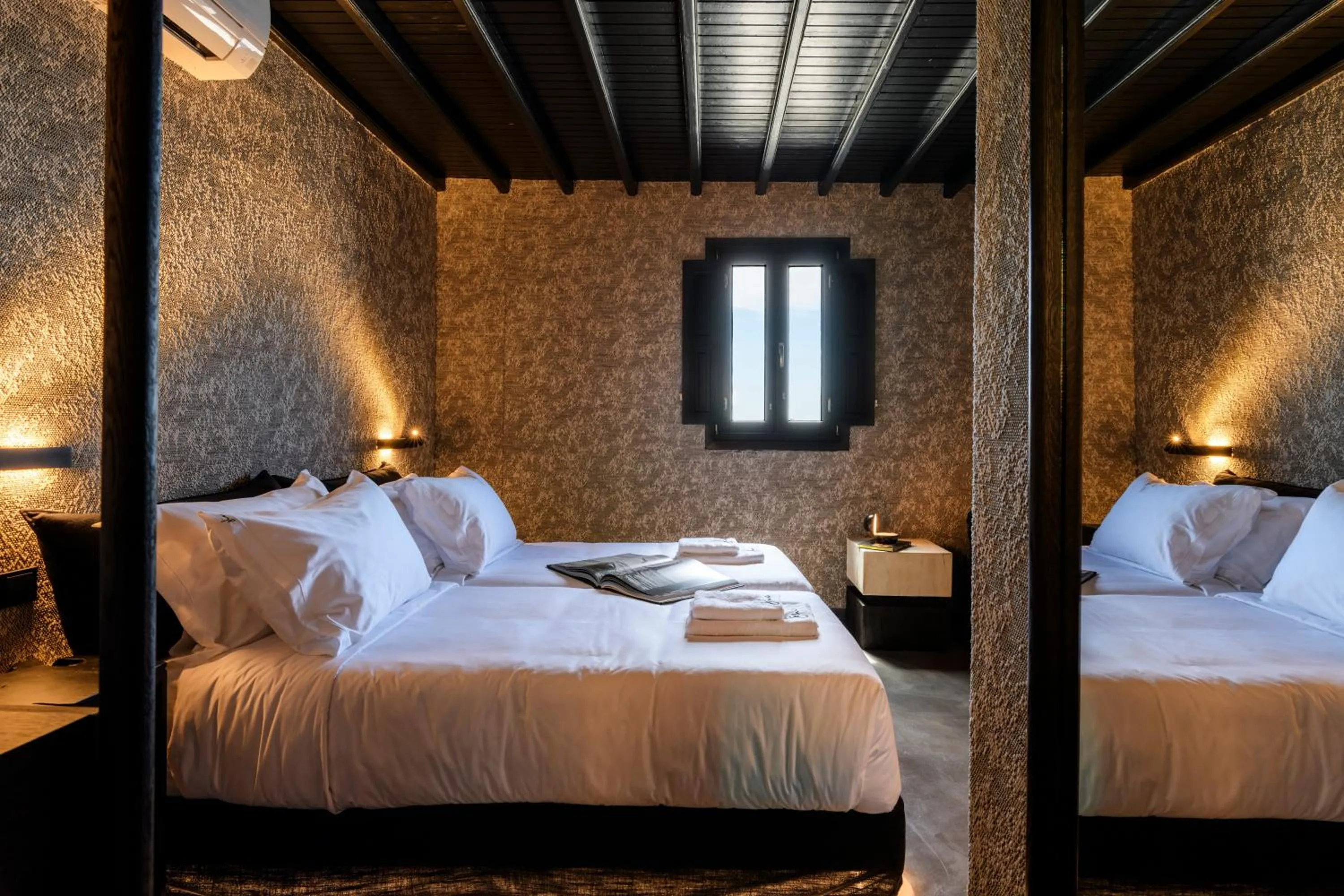 Bed in She Mykonos Boutique Hotel