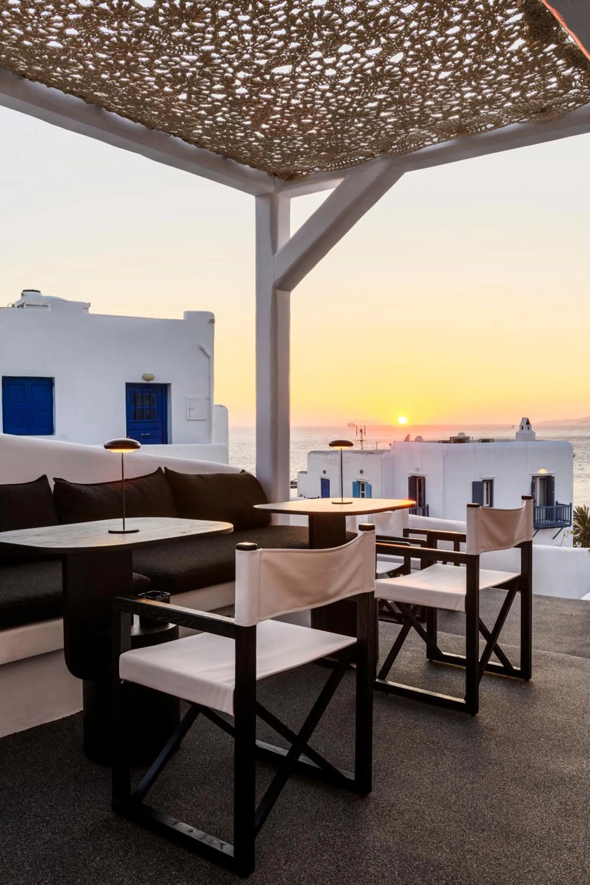 Patio in She Mykonos Boutique Hotel