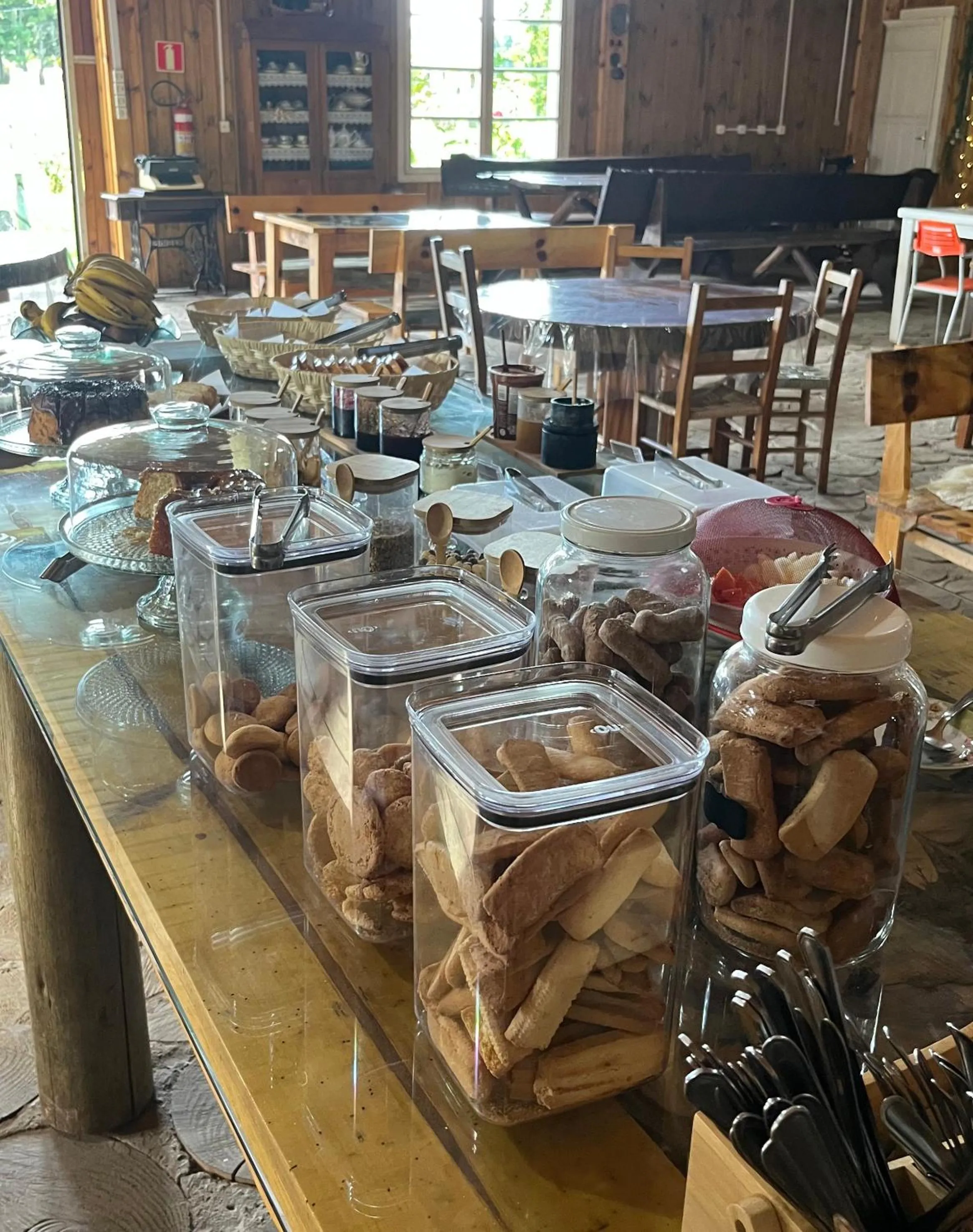 Breakfast in Pousada Recanto do Lago